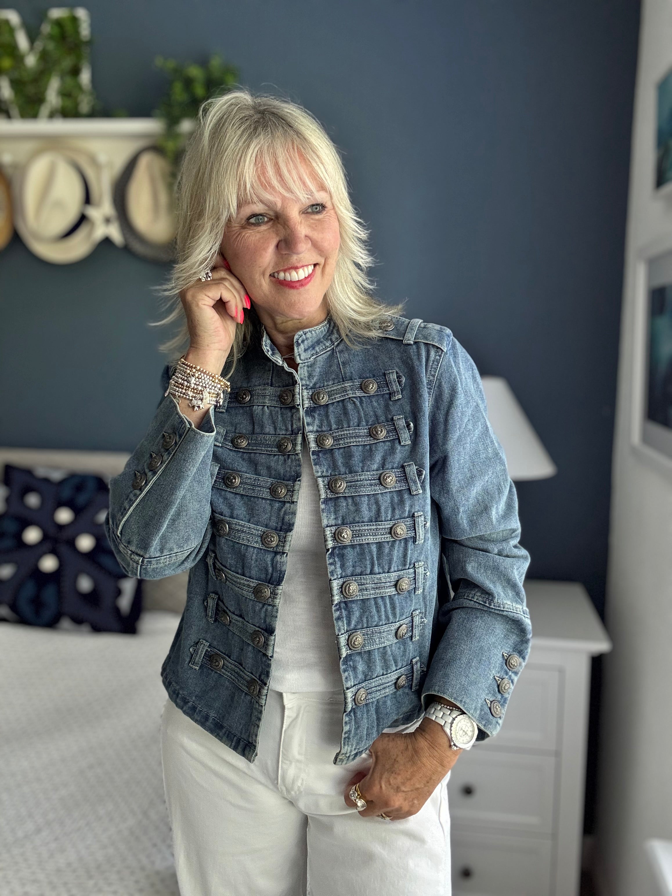 Military Jacket in Denim