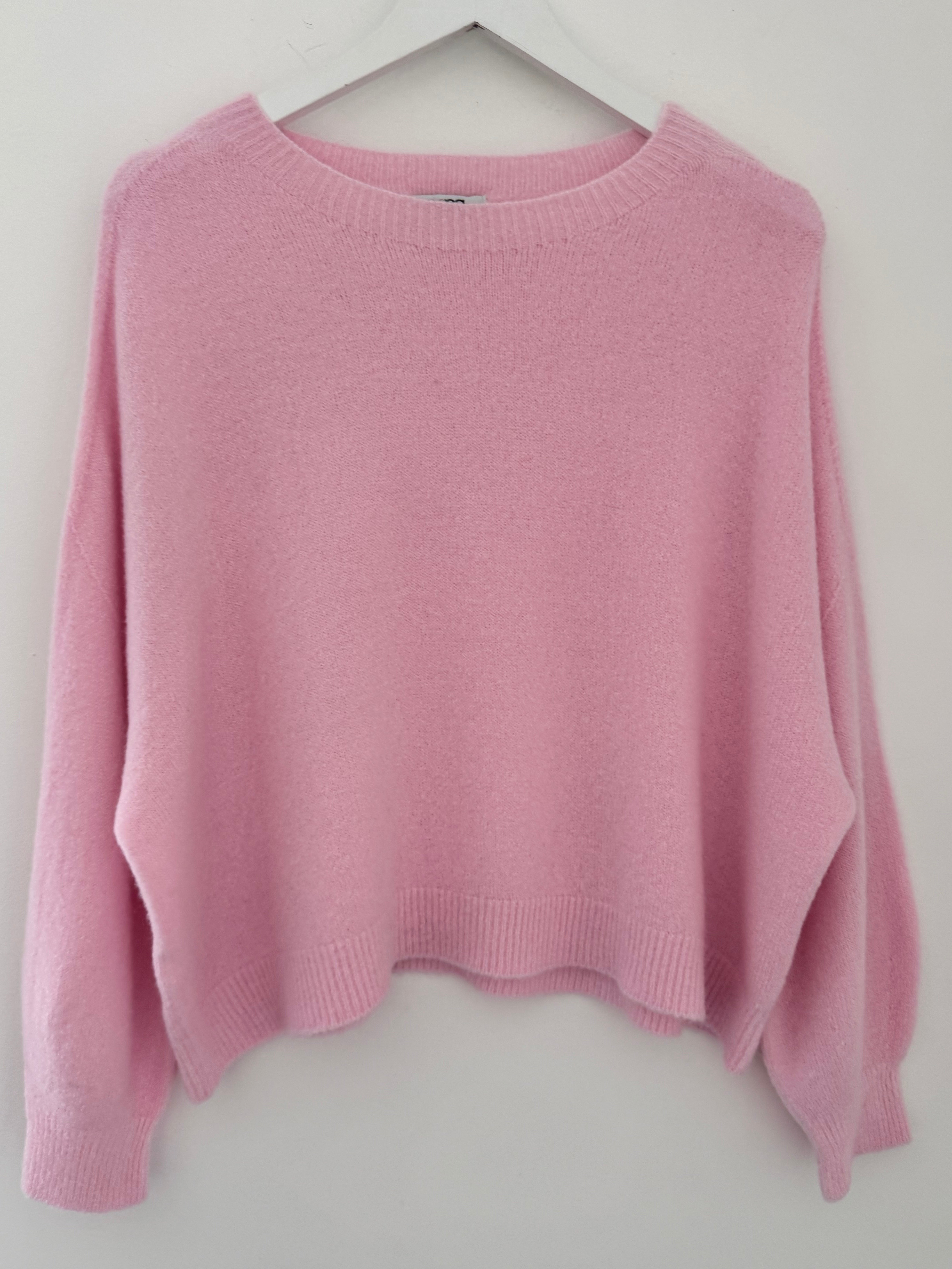 Luxe Slouchy Alpaca Jumper in Baby Pink
