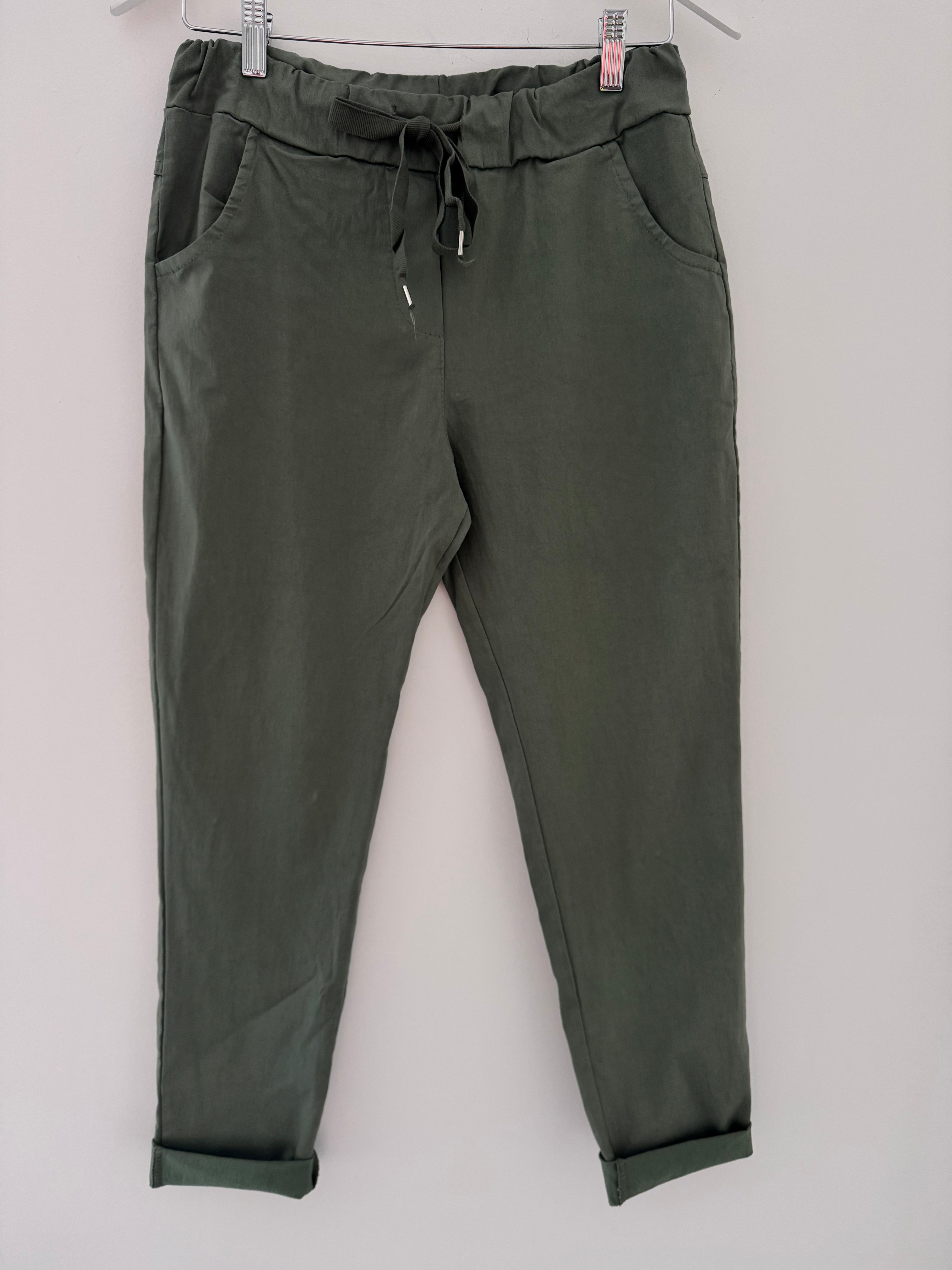 Slimfit Stretch Joggers in Khaki