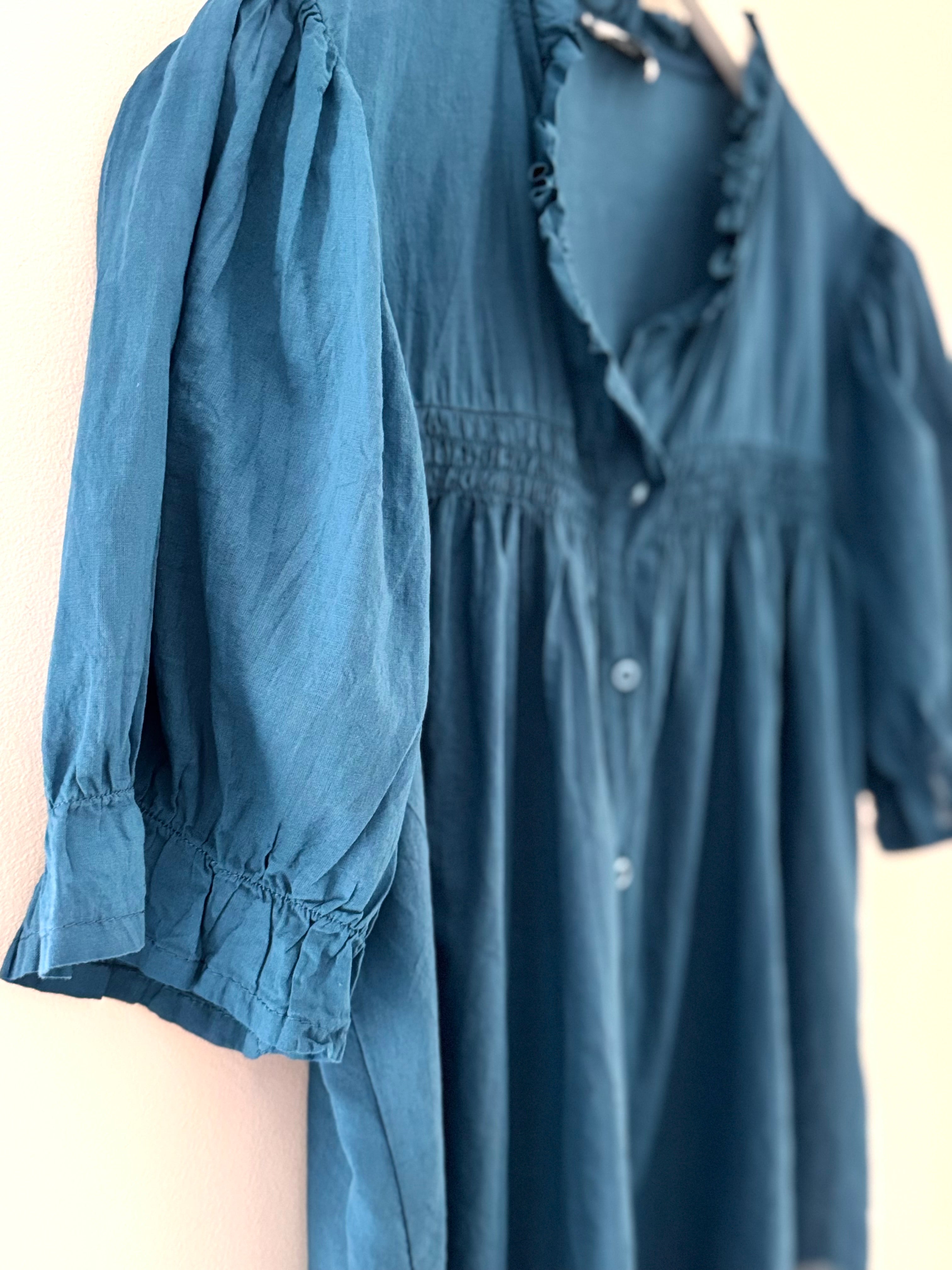 Lawn Cotton Shirt in Teal