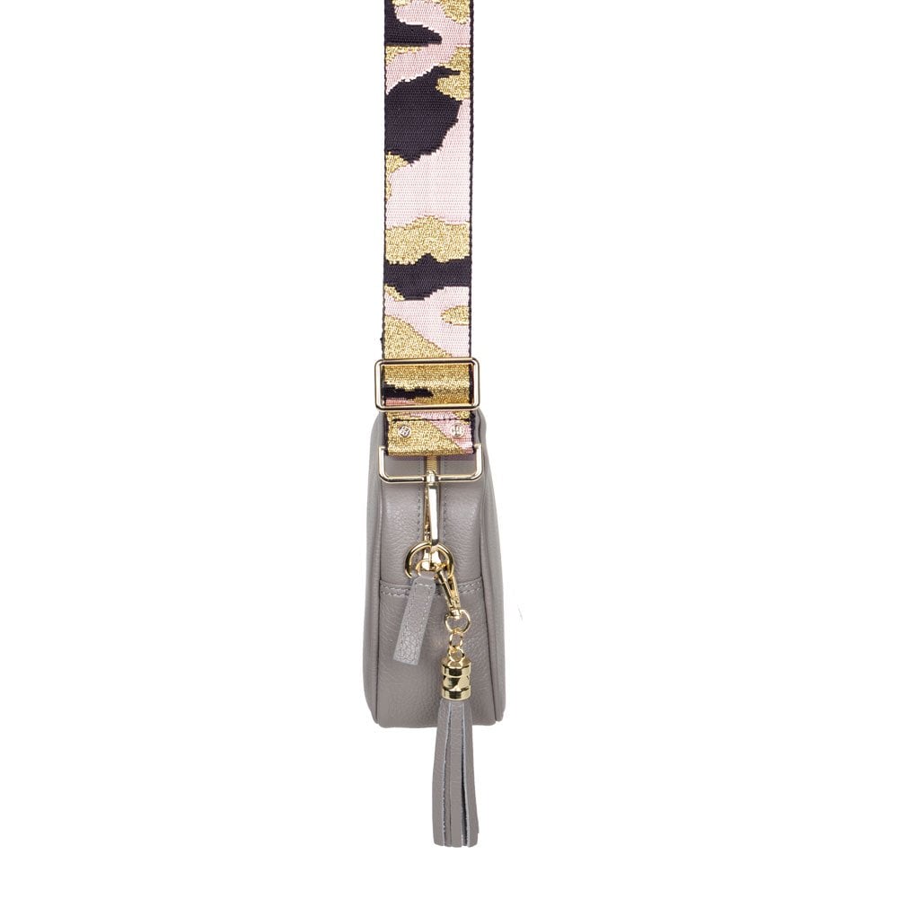 Metallic Pink Camo Bag Strap