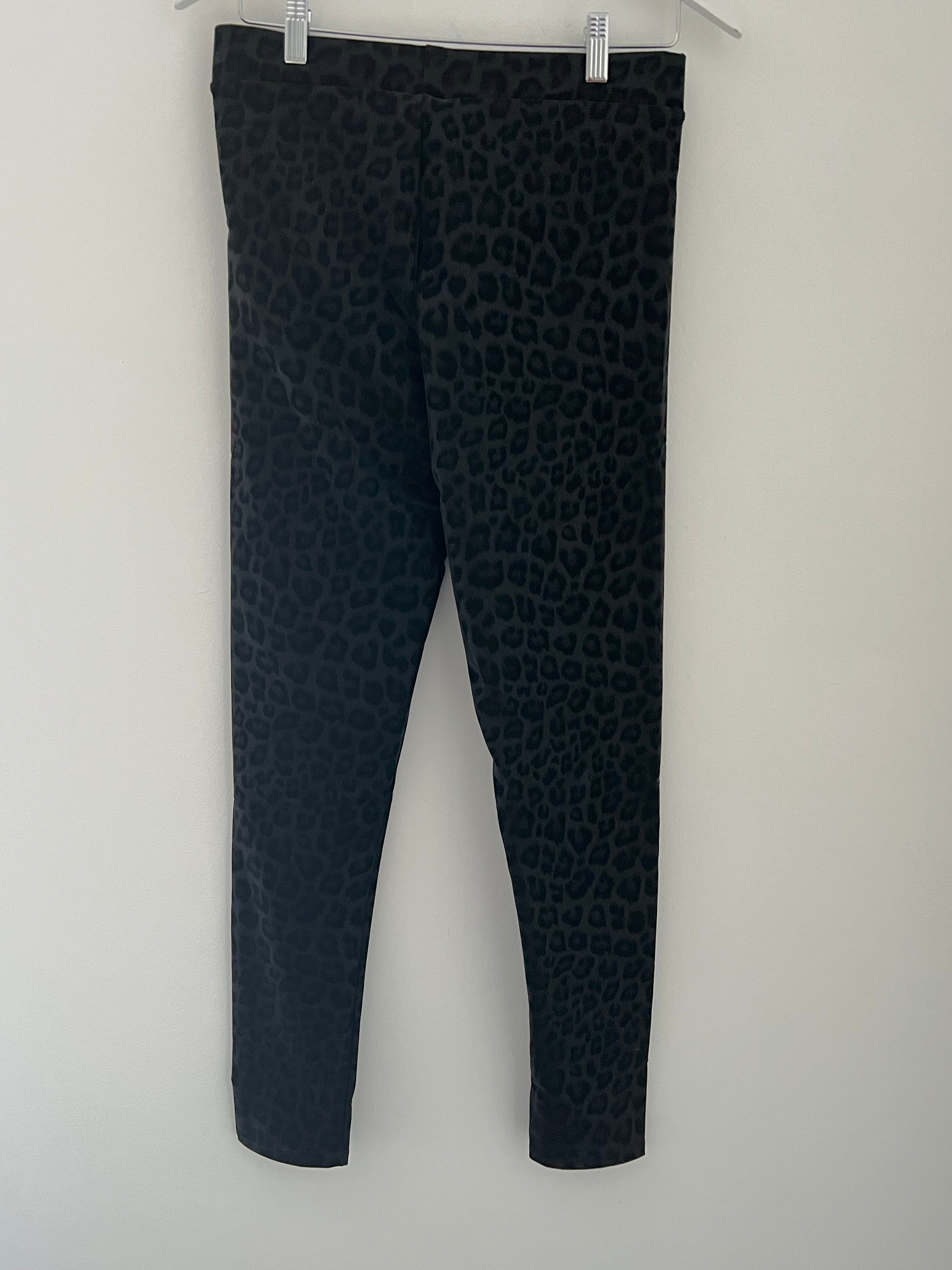 Faux Leather Leopard Print Leggings