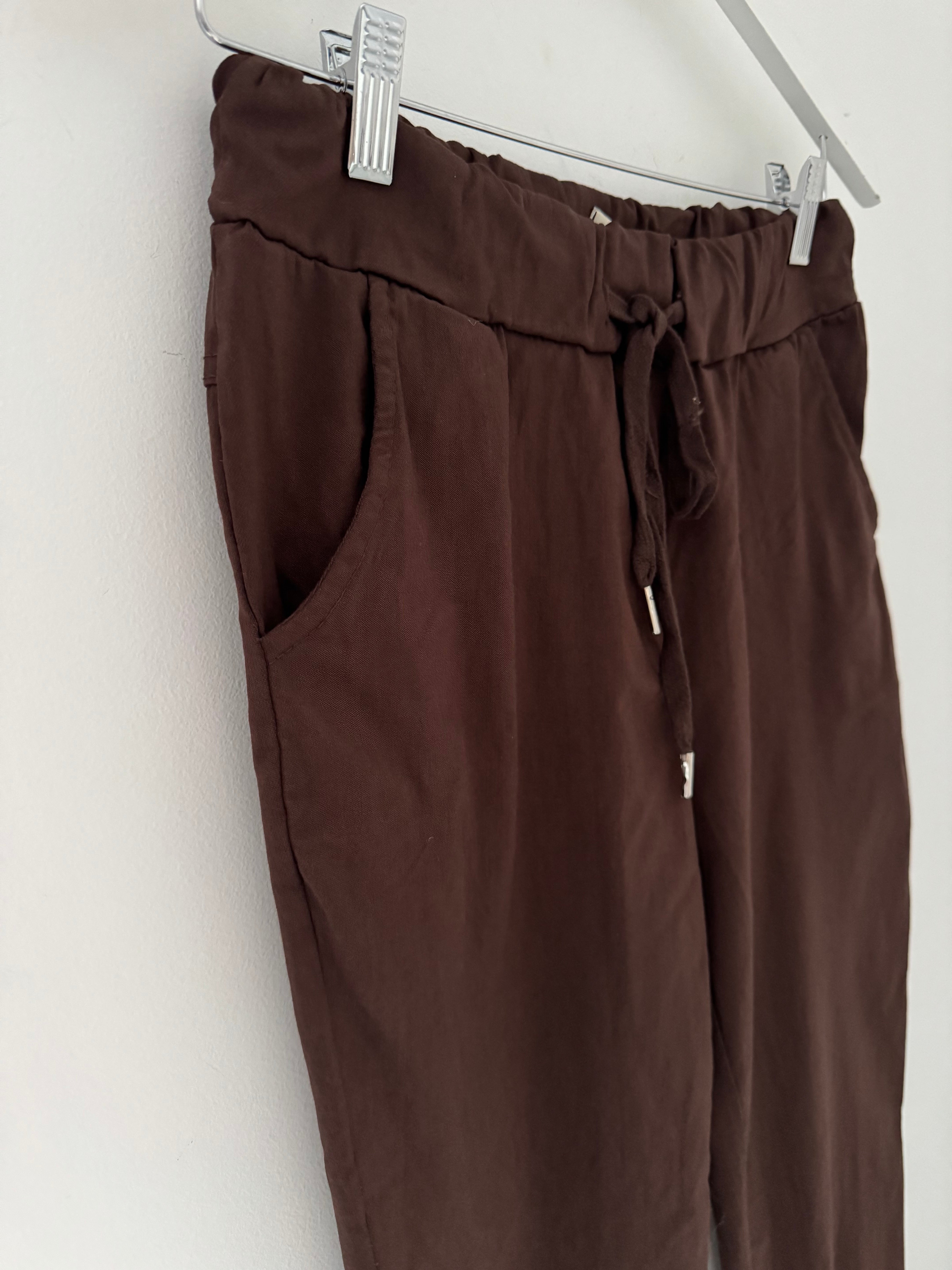 Slimfit Stretch Joggers in Cacao