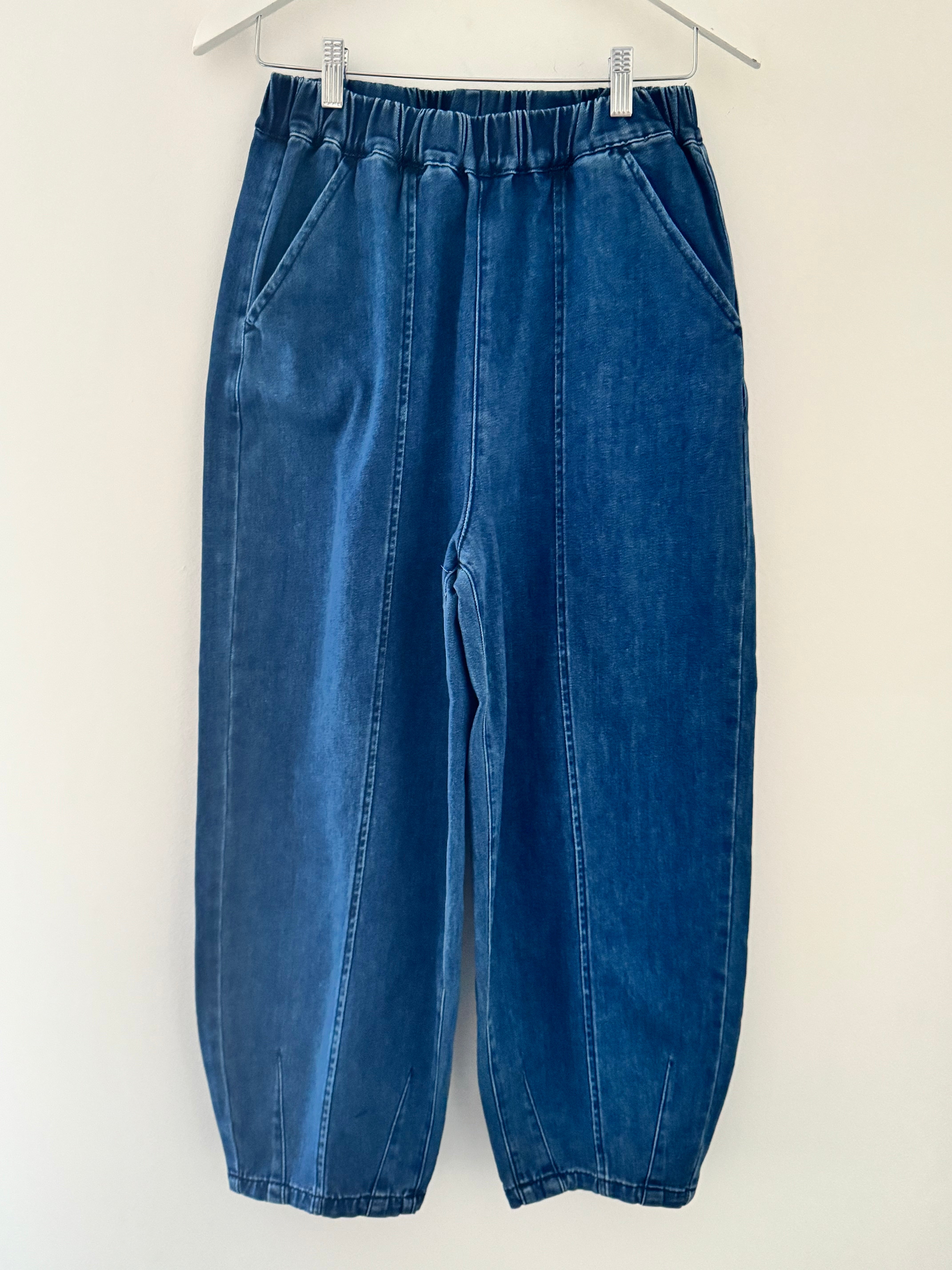 Premium Panel Jeans in Mid Denim