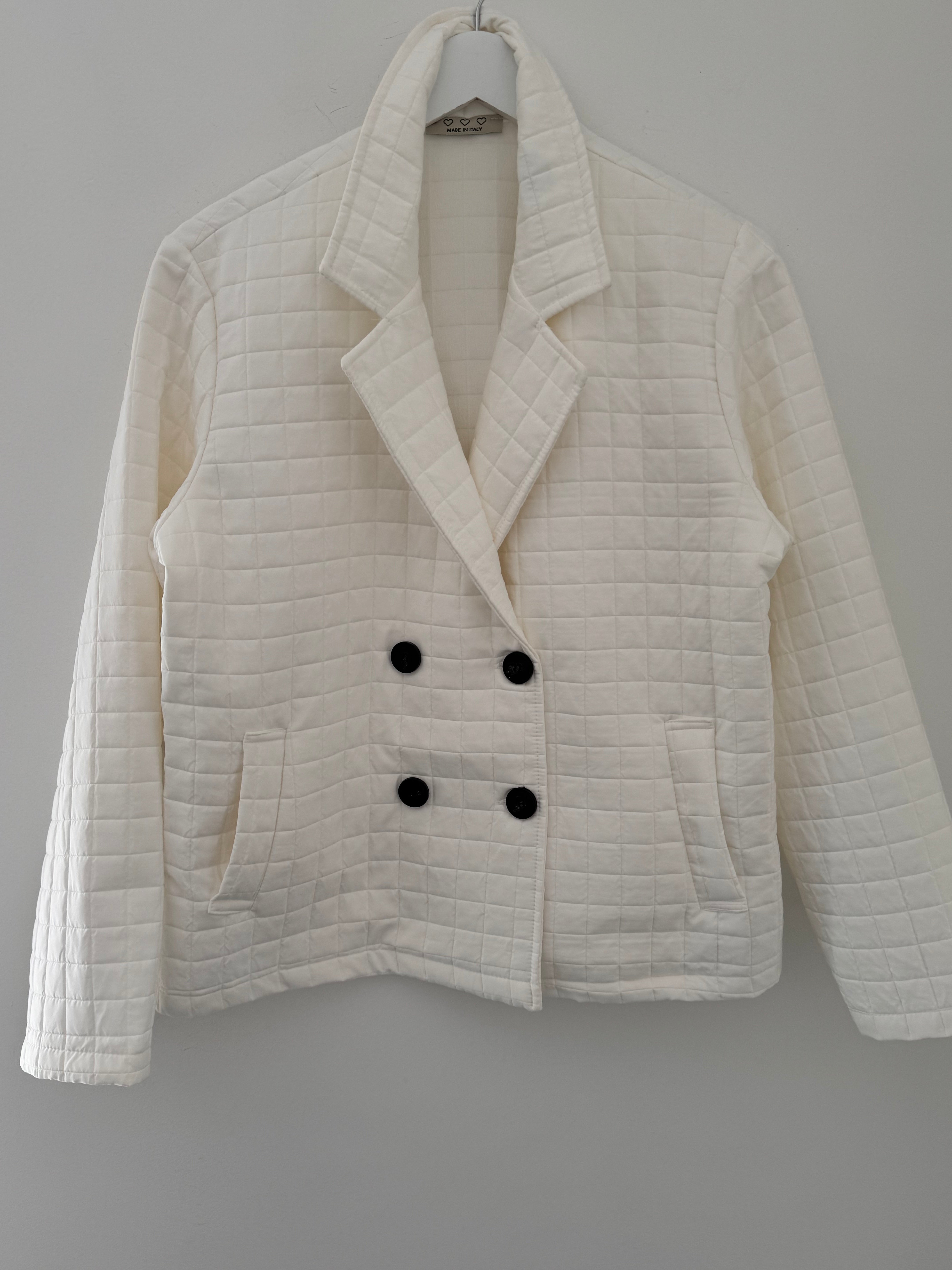 Luxe Quilted Jacket in Vanilla