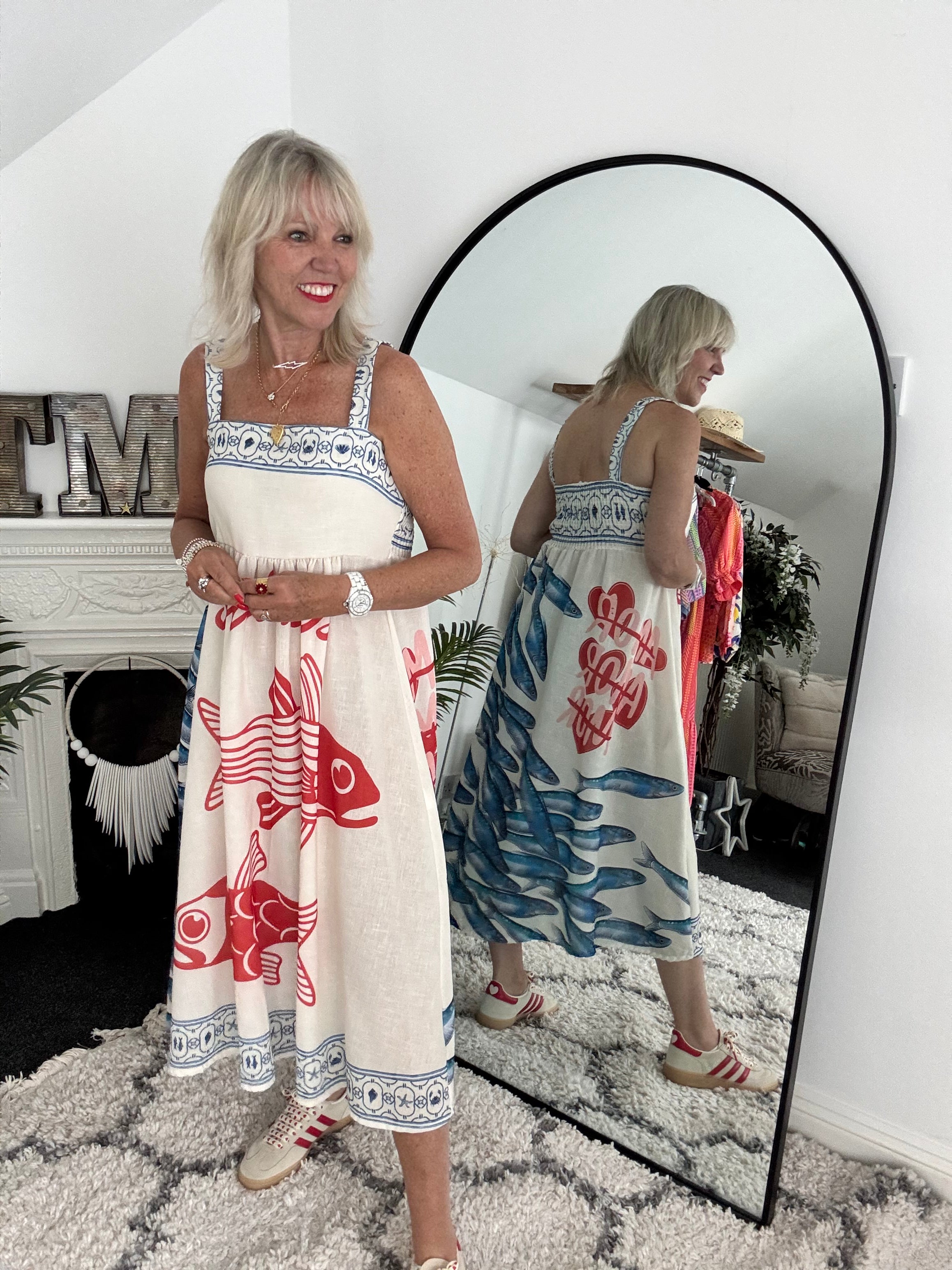 Designer Strappy Fish Dress