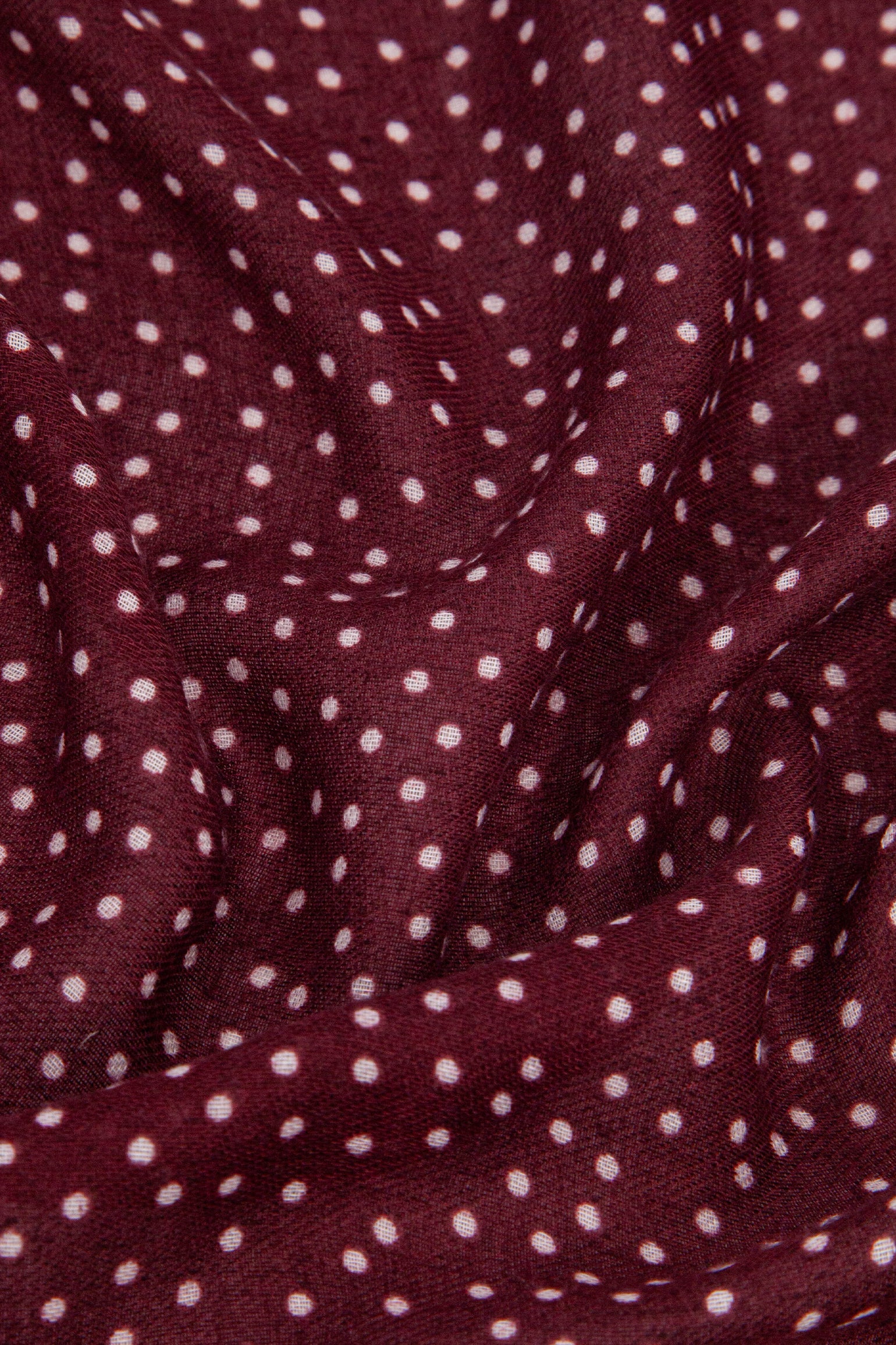 Soft Spotty Scarf in Berry