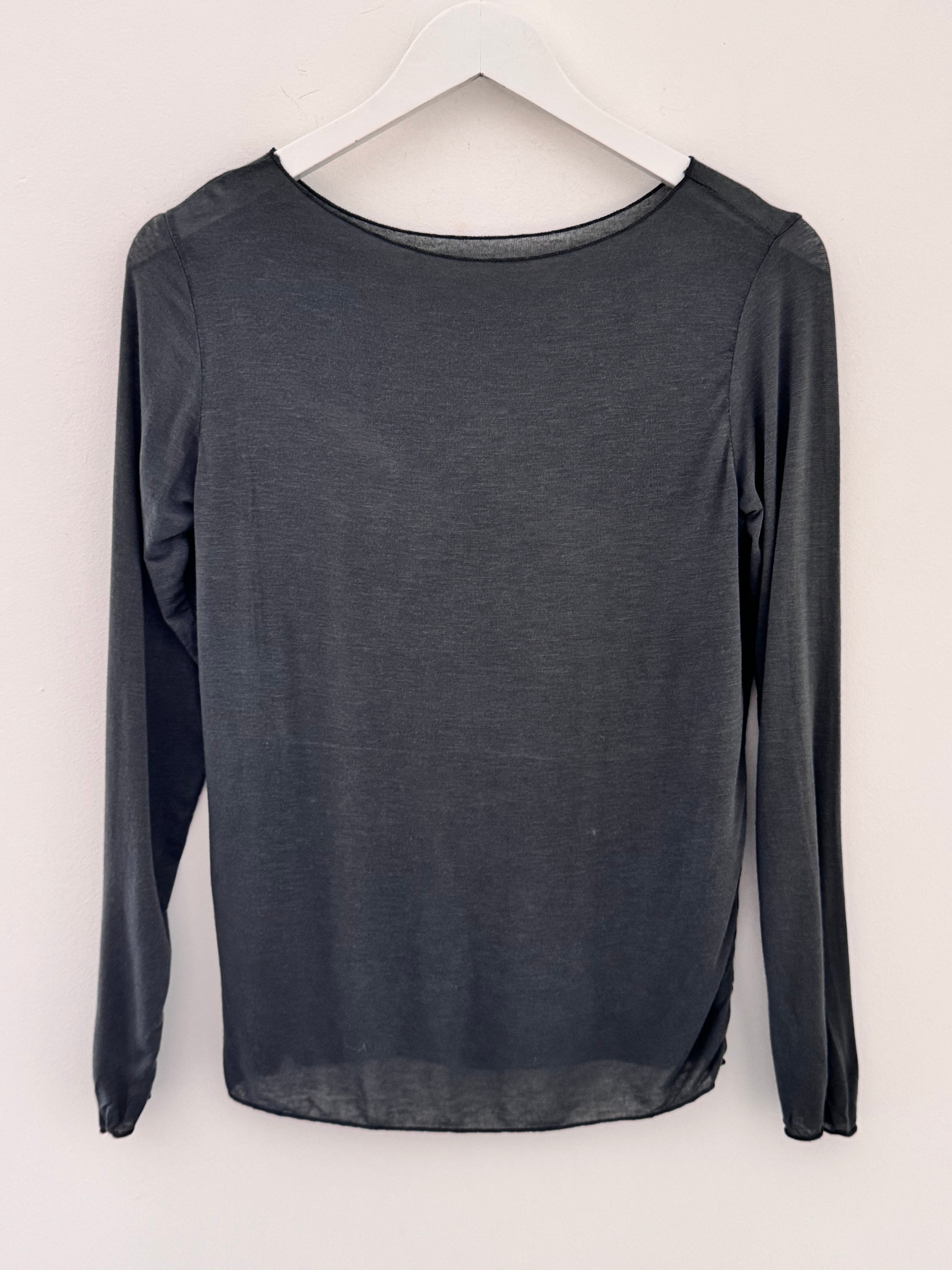 Ultrasoft Cashmere Blend Base Layer in Charcoal