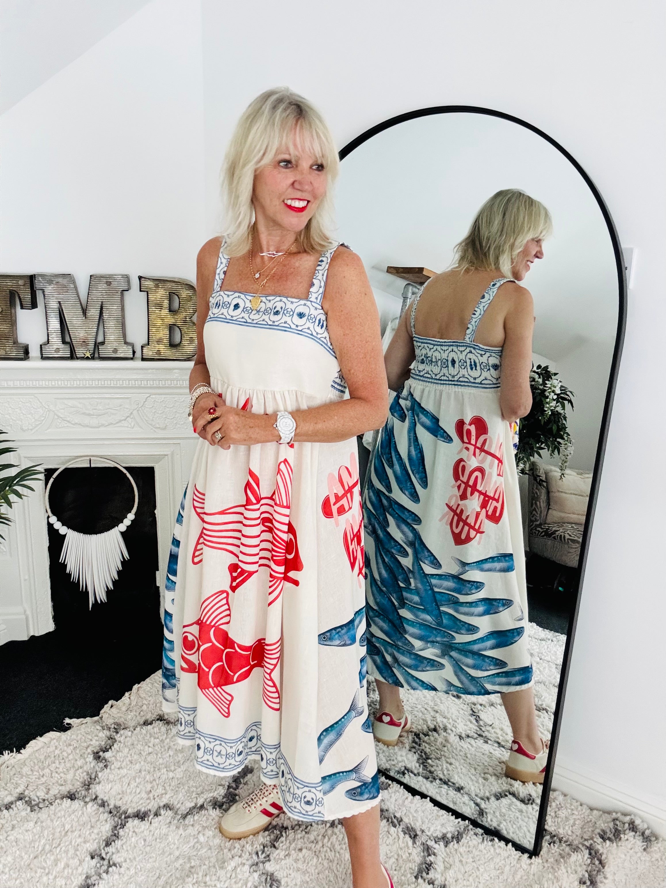 Designer Strappy Fish Dress