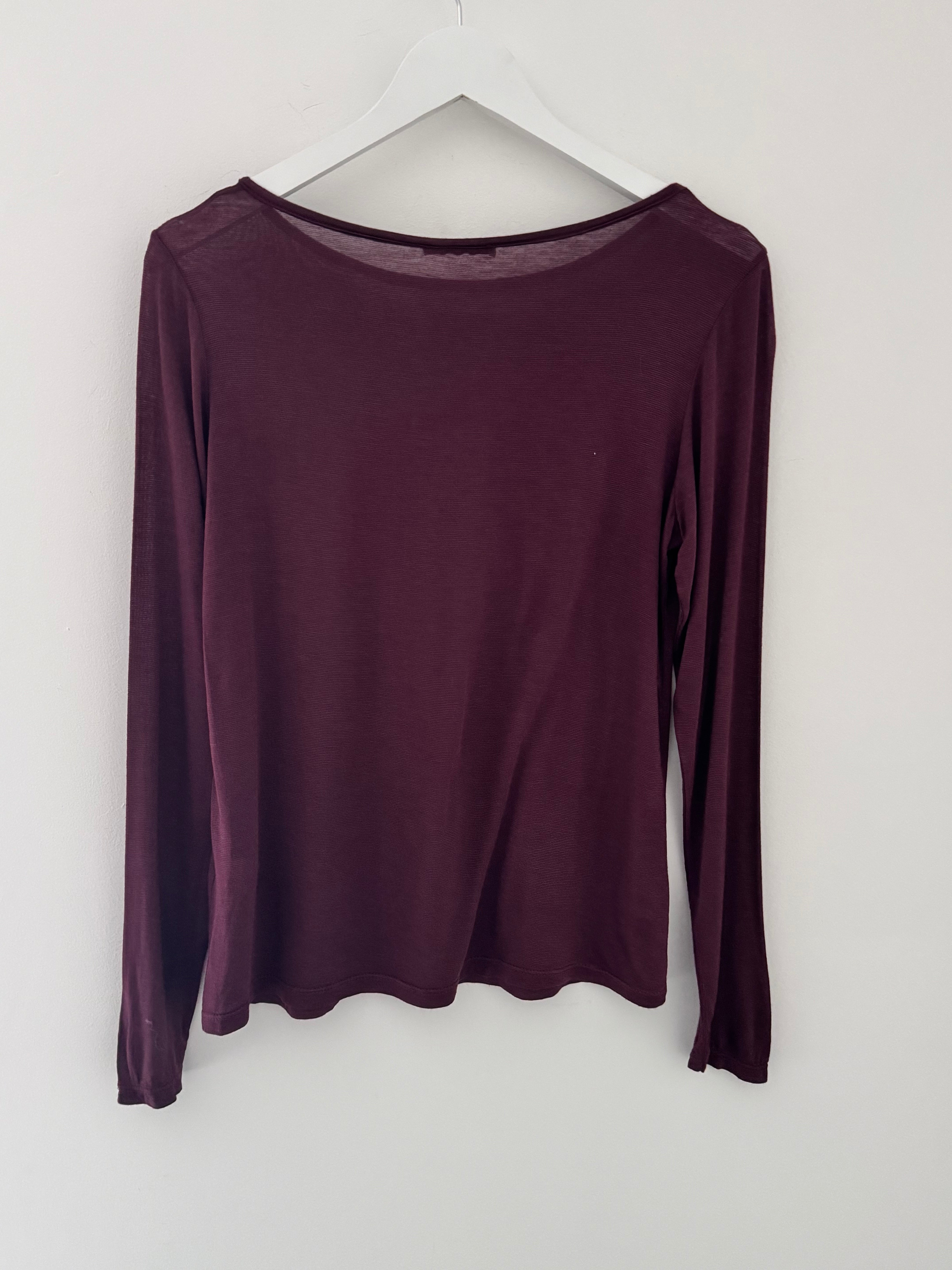 Ultrasoft Cashmere Blend Base Layer in Plum