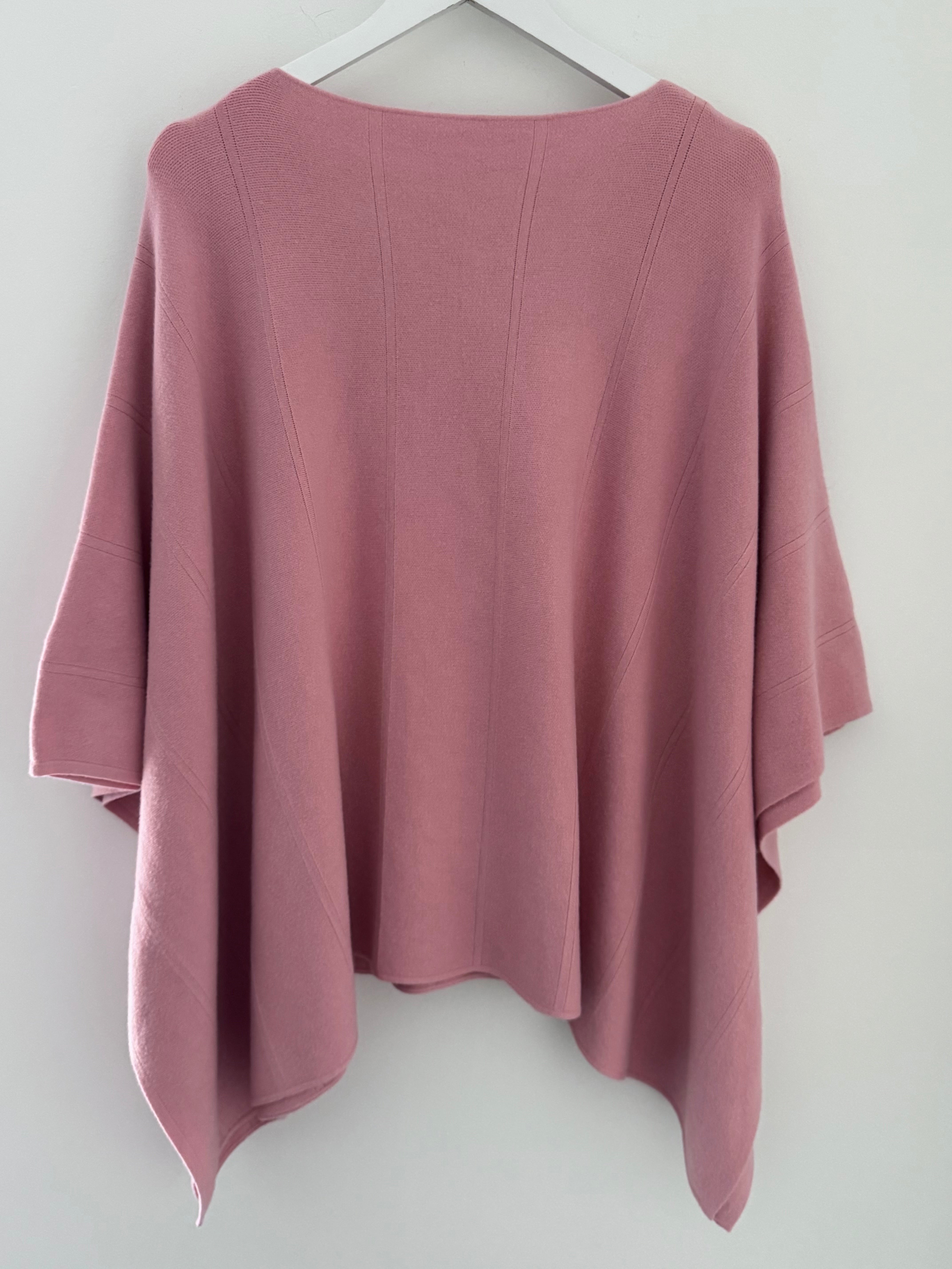 Gorgeous Poncho In Pink