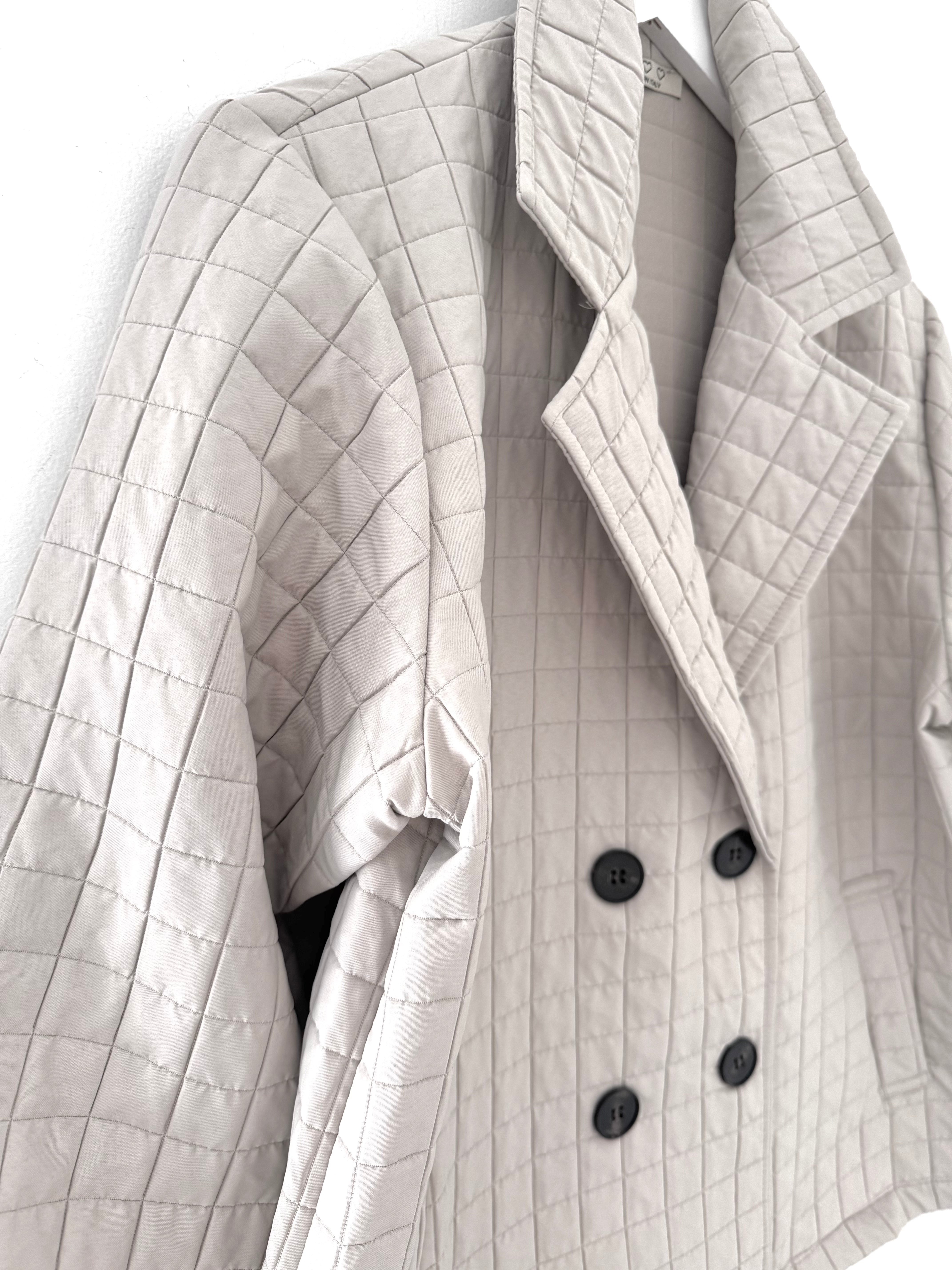 Luxe Quilted Jacket in Ecru