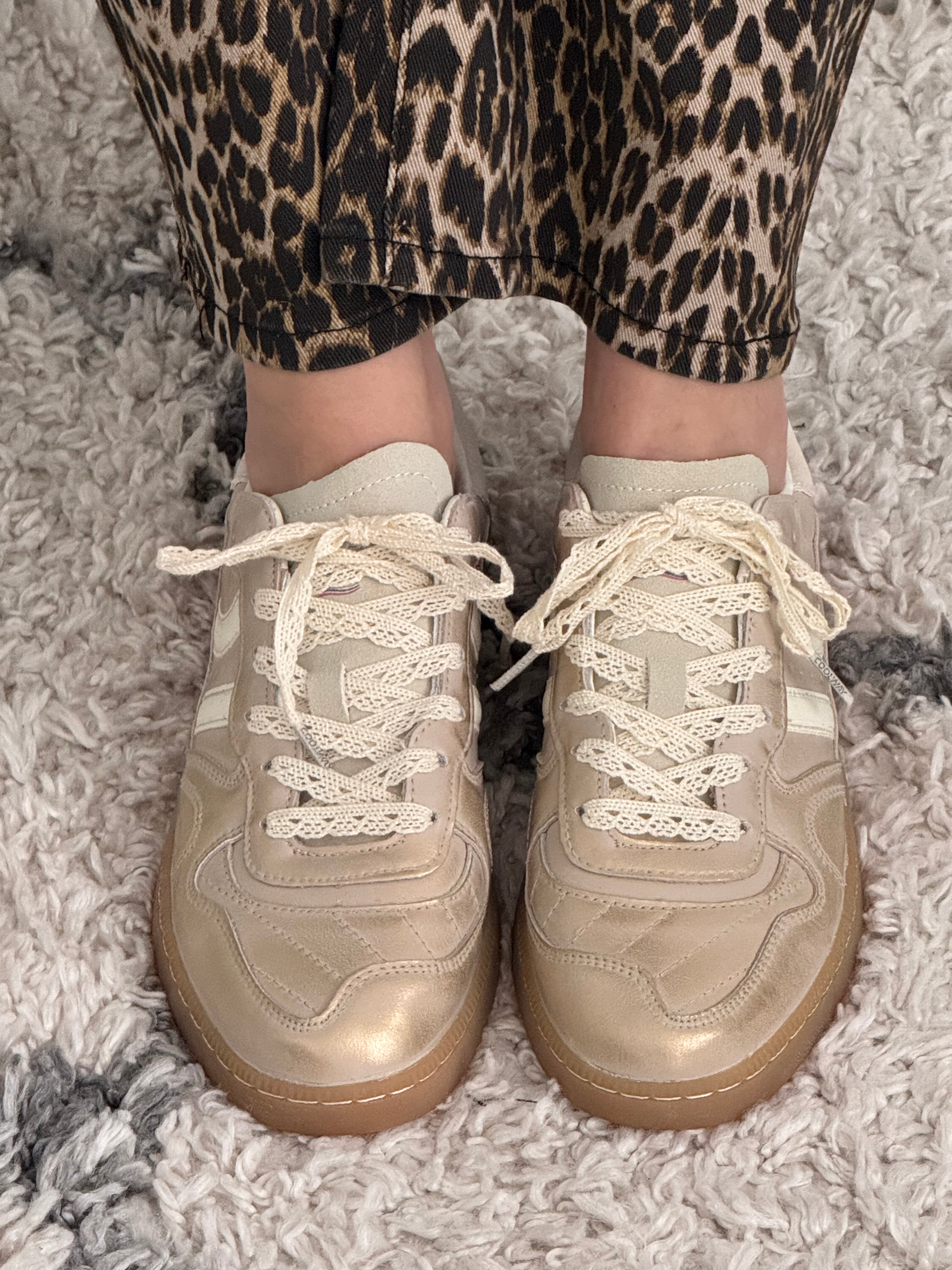 Coolway Goal Trainers in Golden Stone
