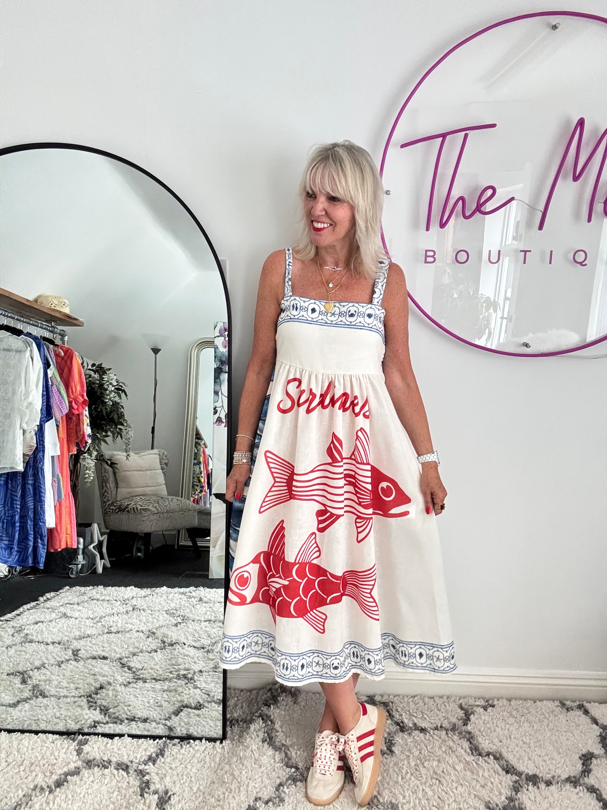 Designer Strappy Fish Dress