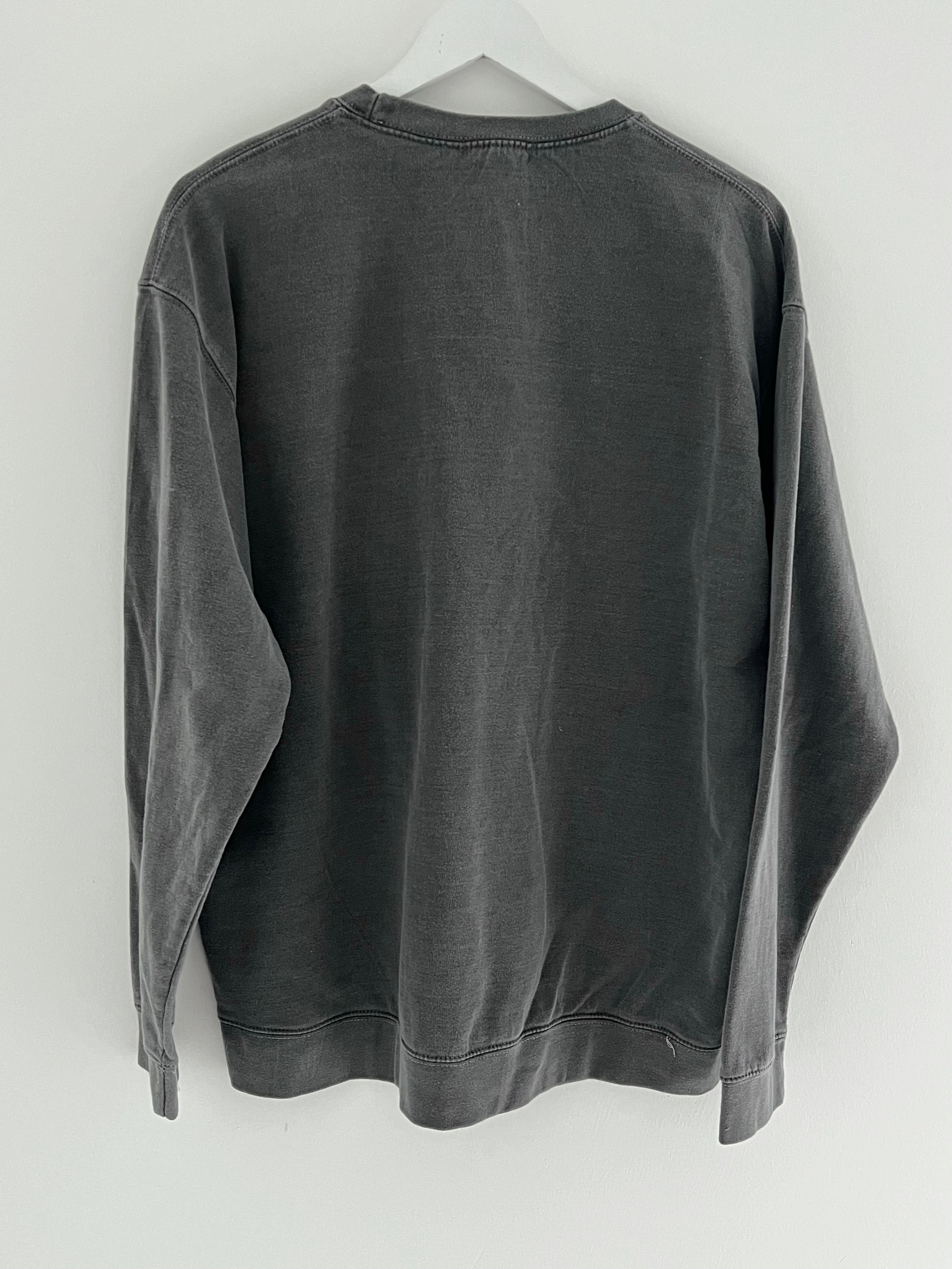 Vintage Wash NYC Sweatshirt in Charcoal