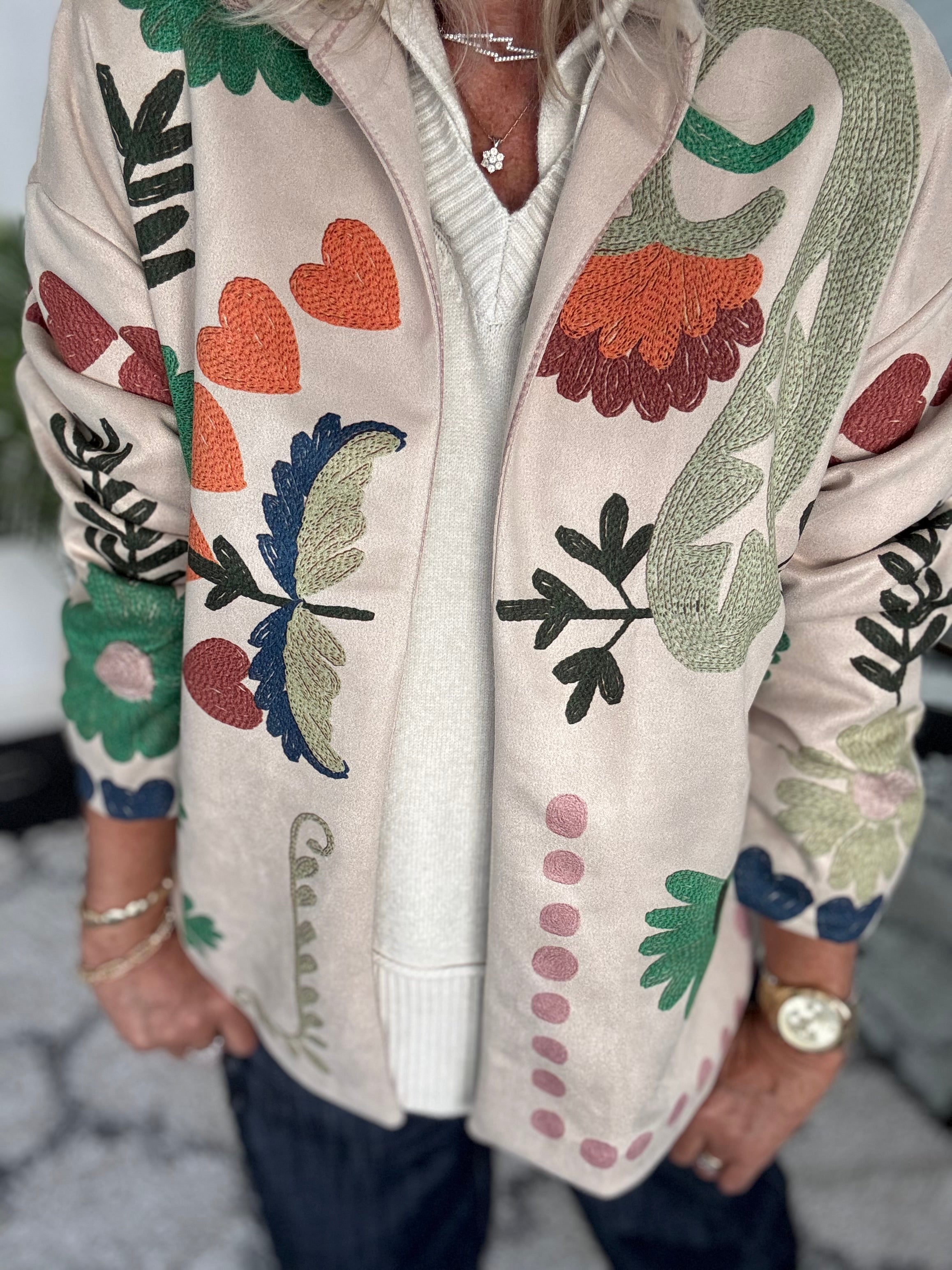 Suede Jacket in Autumn Colours