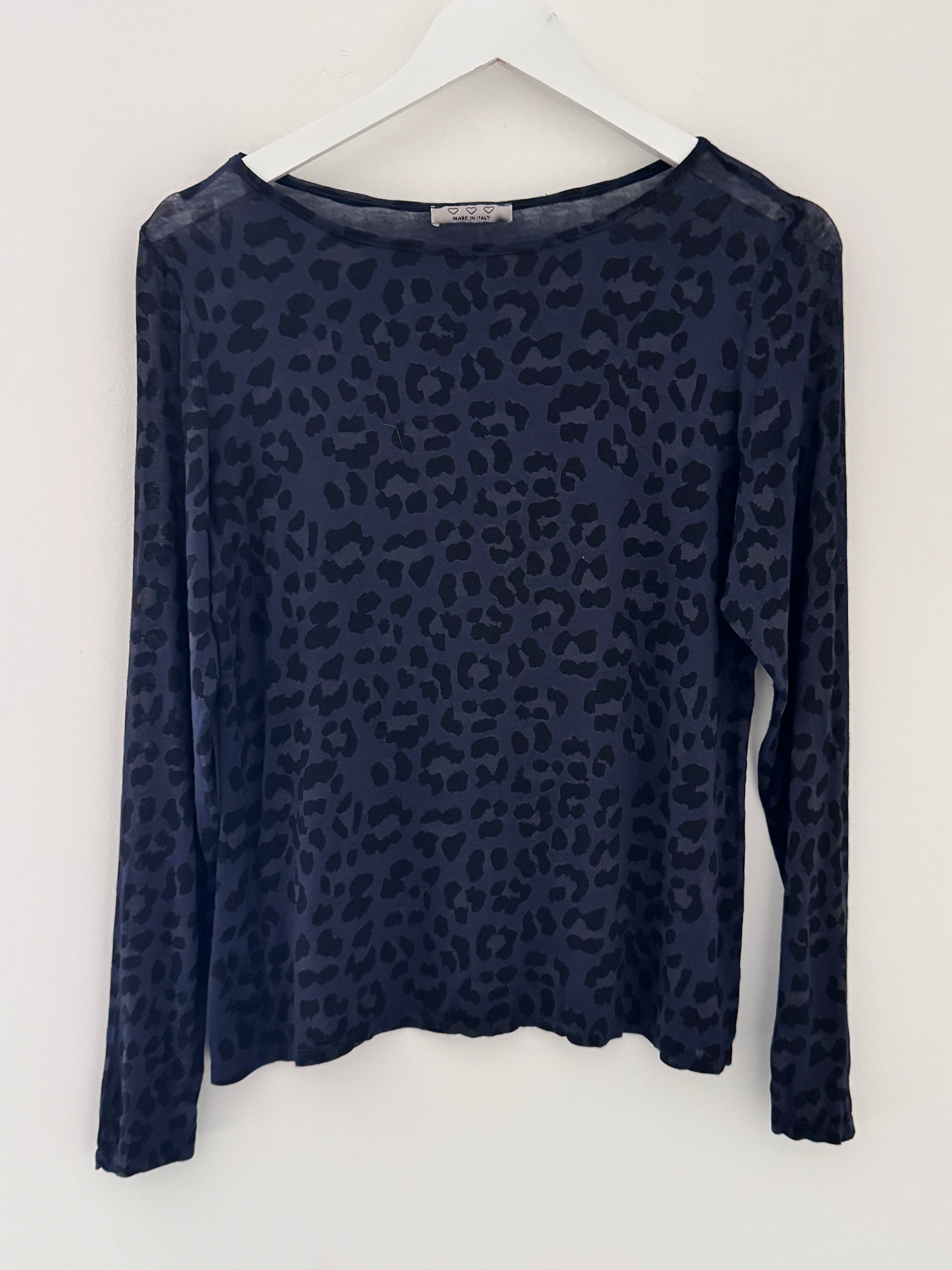 Ultrasoft Cashmere Blend Base Layer in Navy Leo