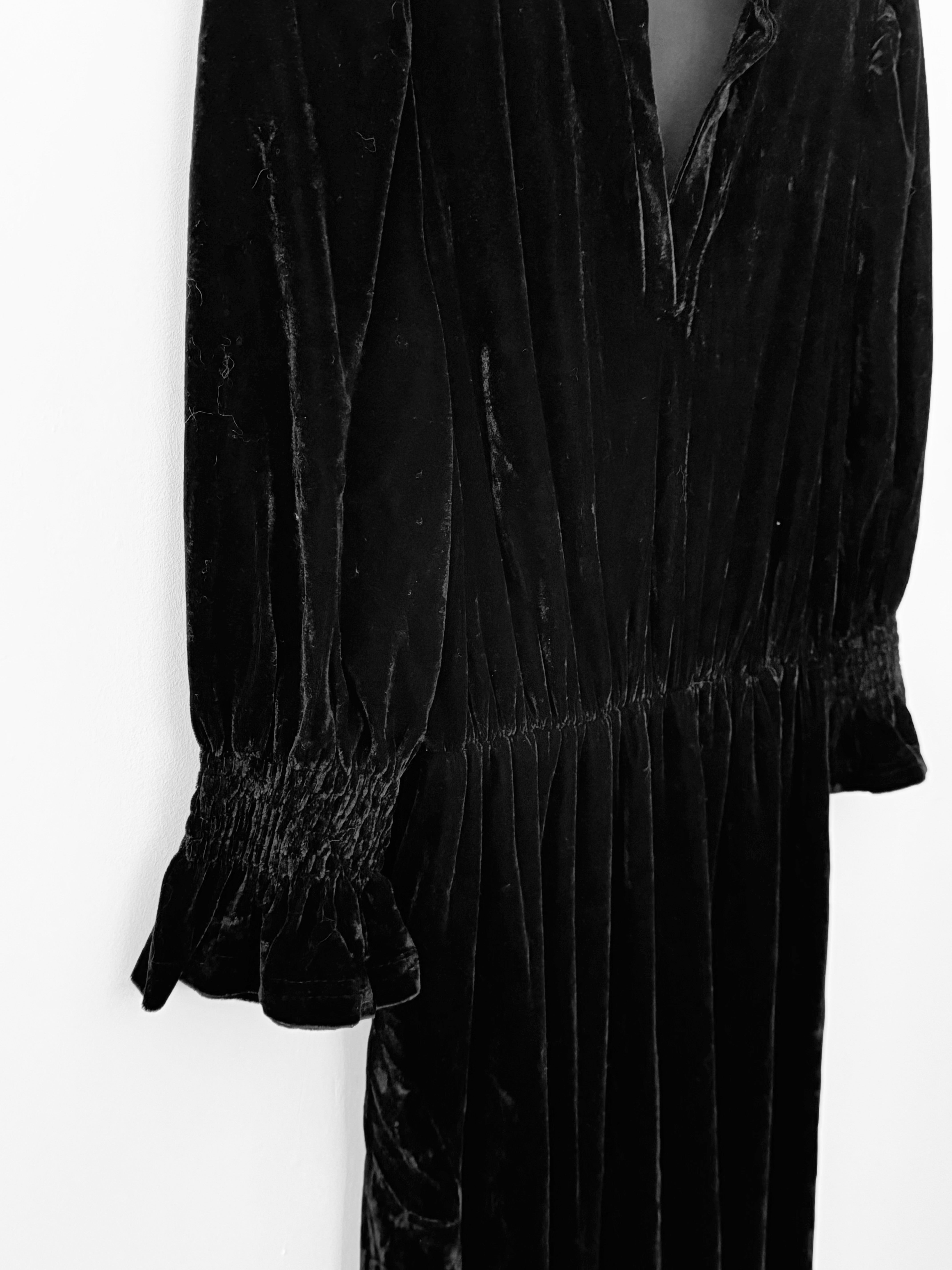 Luxe Velvet Dress in Black