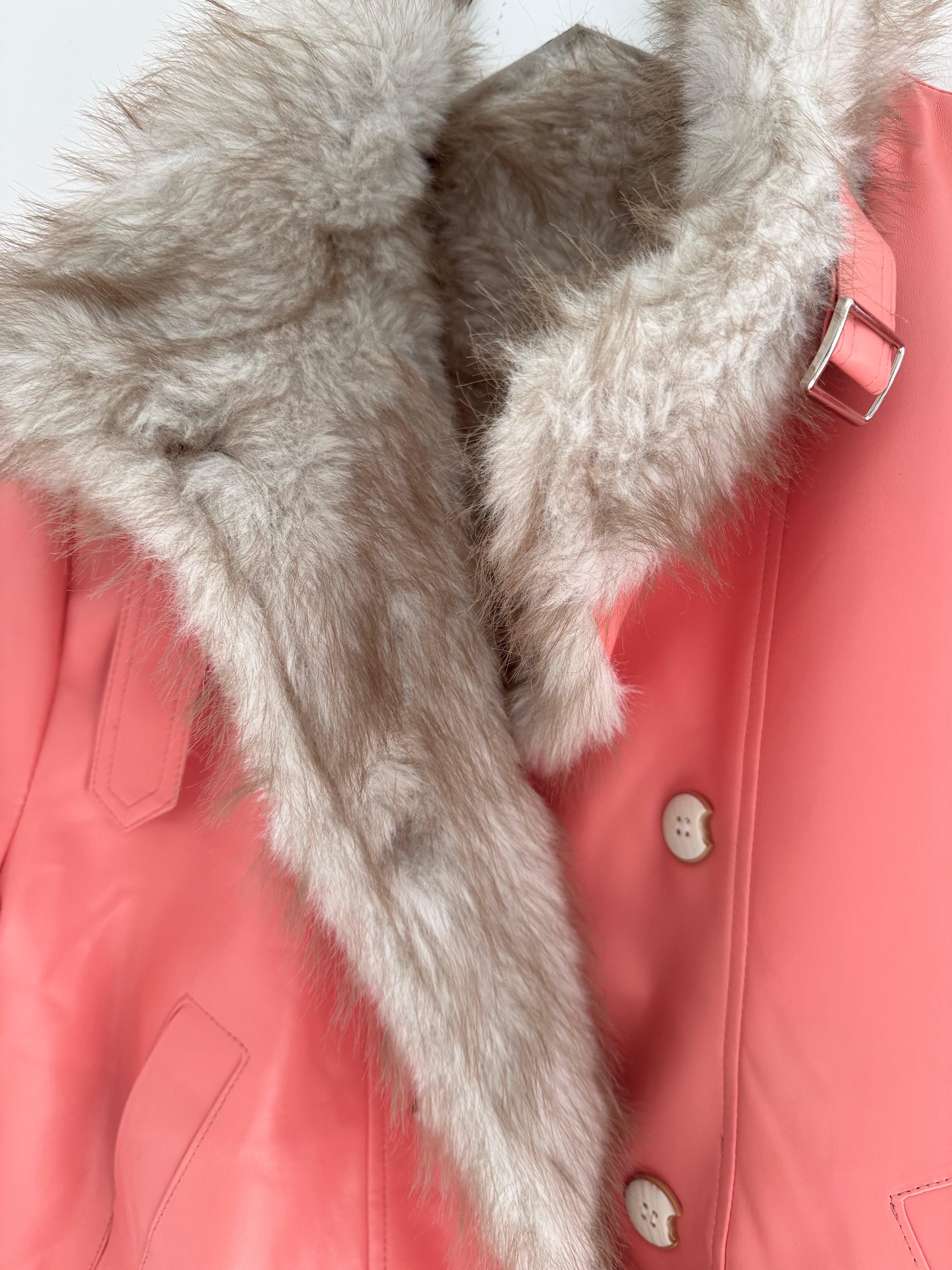 Reversible Faux Fur & Leather Jacket