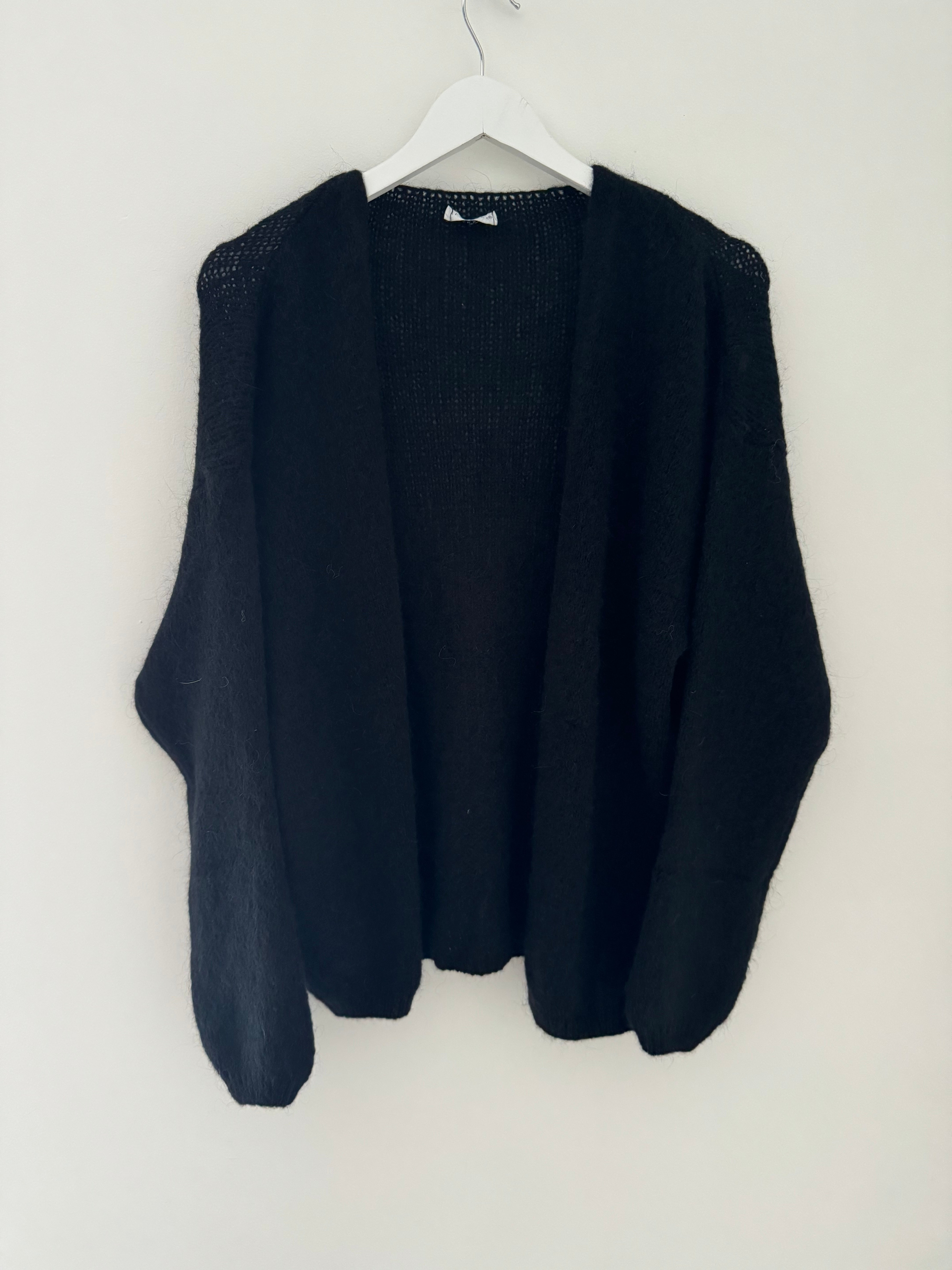 Mohair Cardi in Black