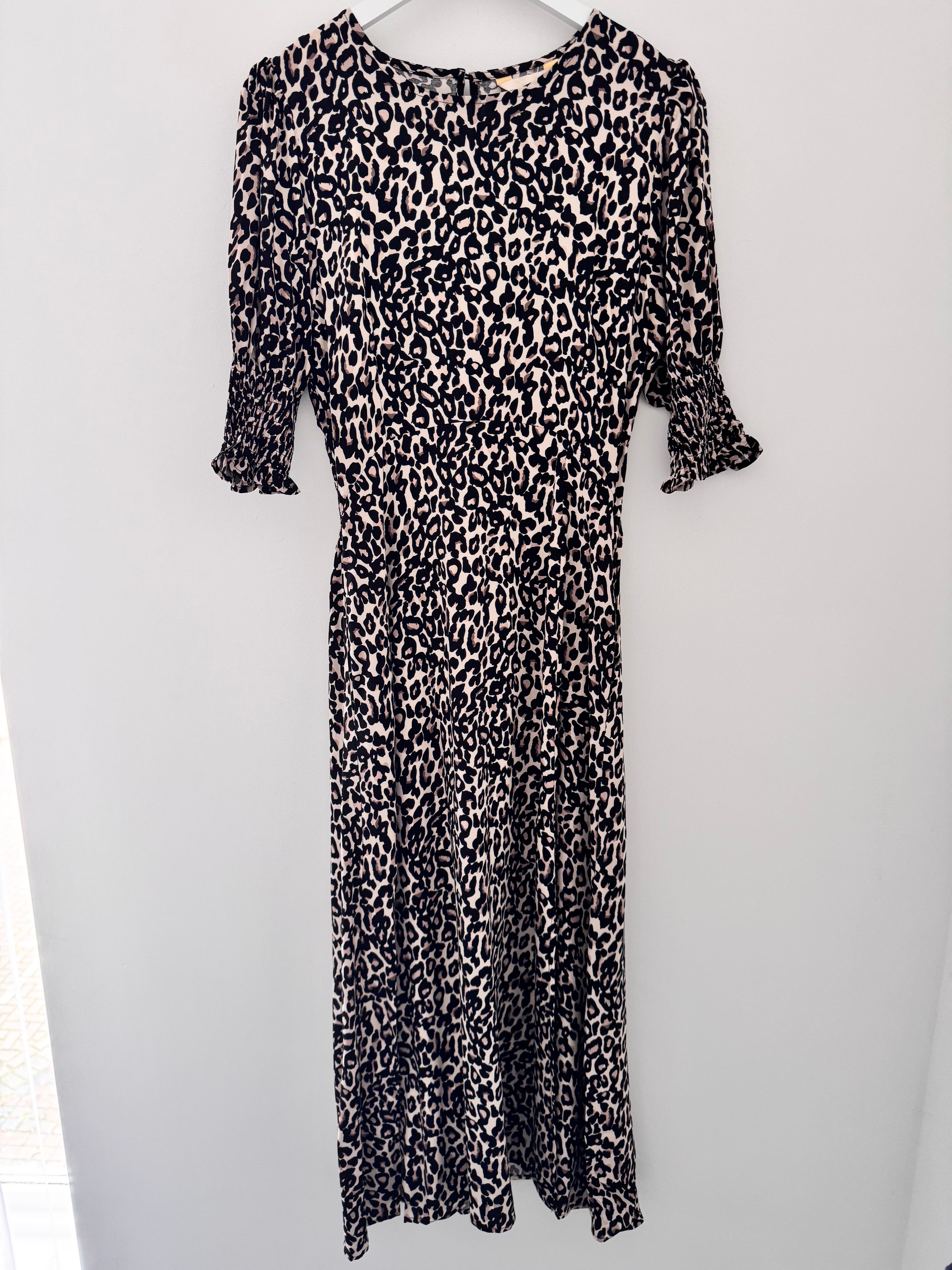 Leopard Print Tea Dress