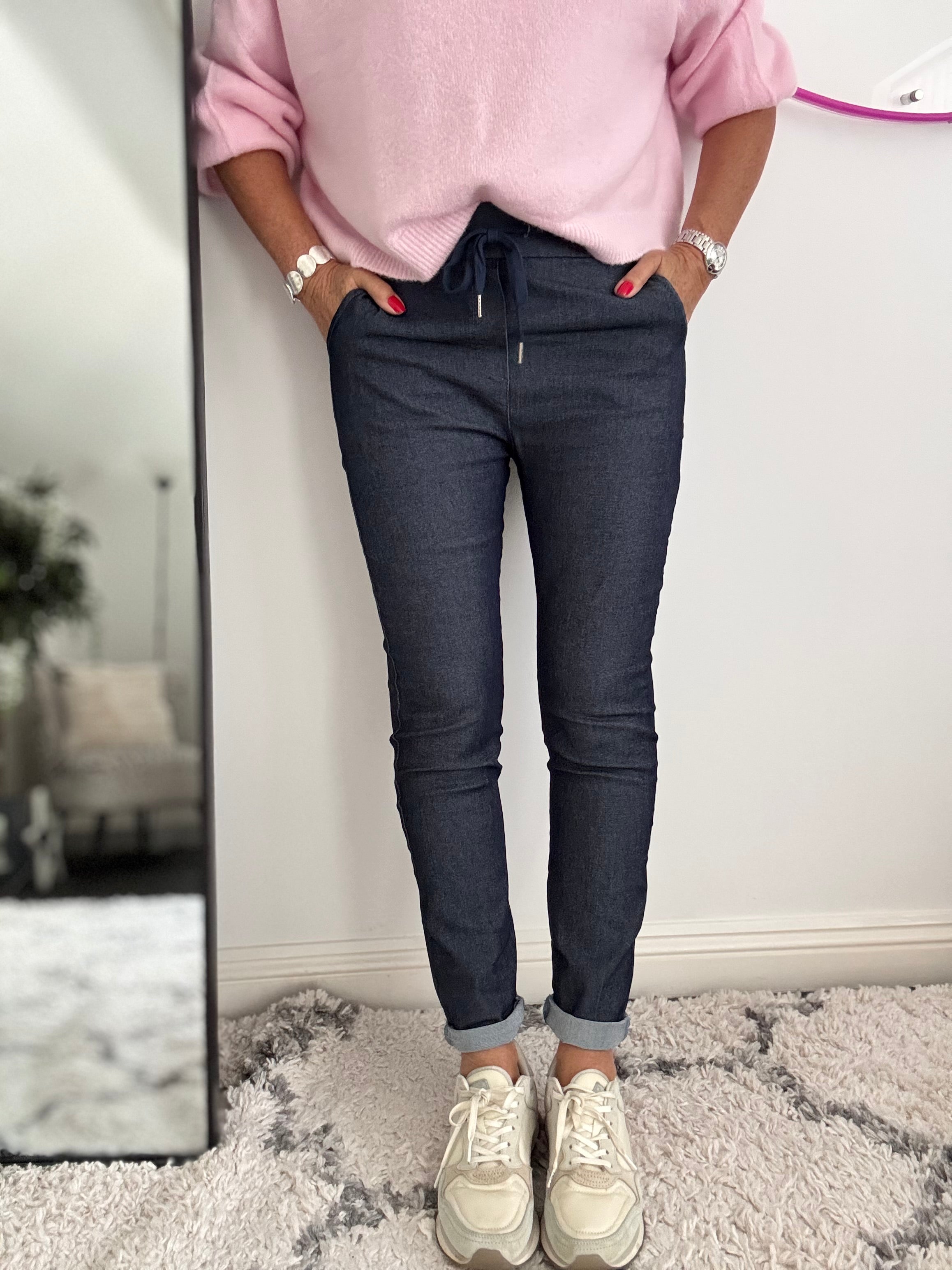 Super Stretch Joggers in Dark Denim
