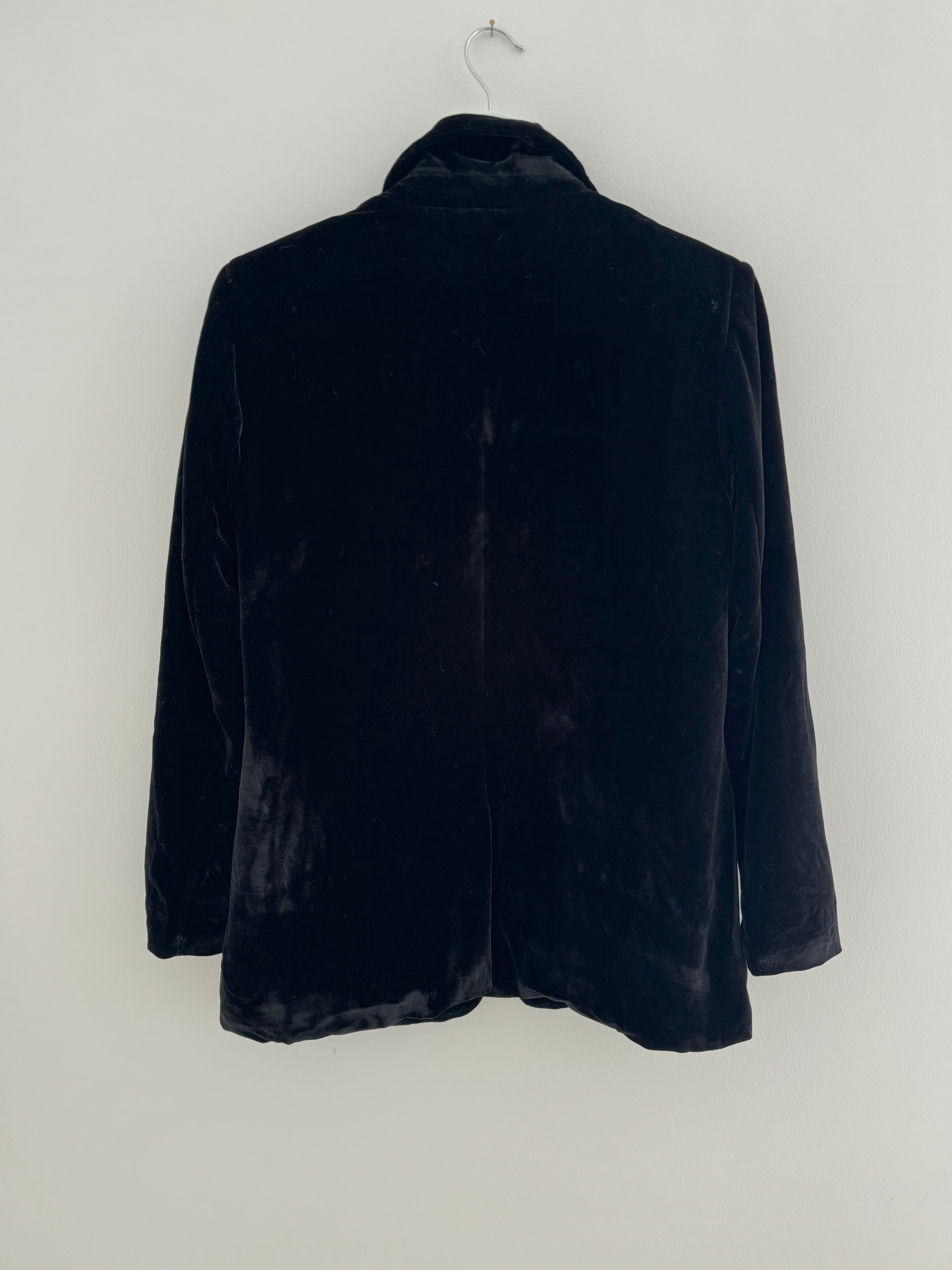 Luxe Velvet Jacket in Black