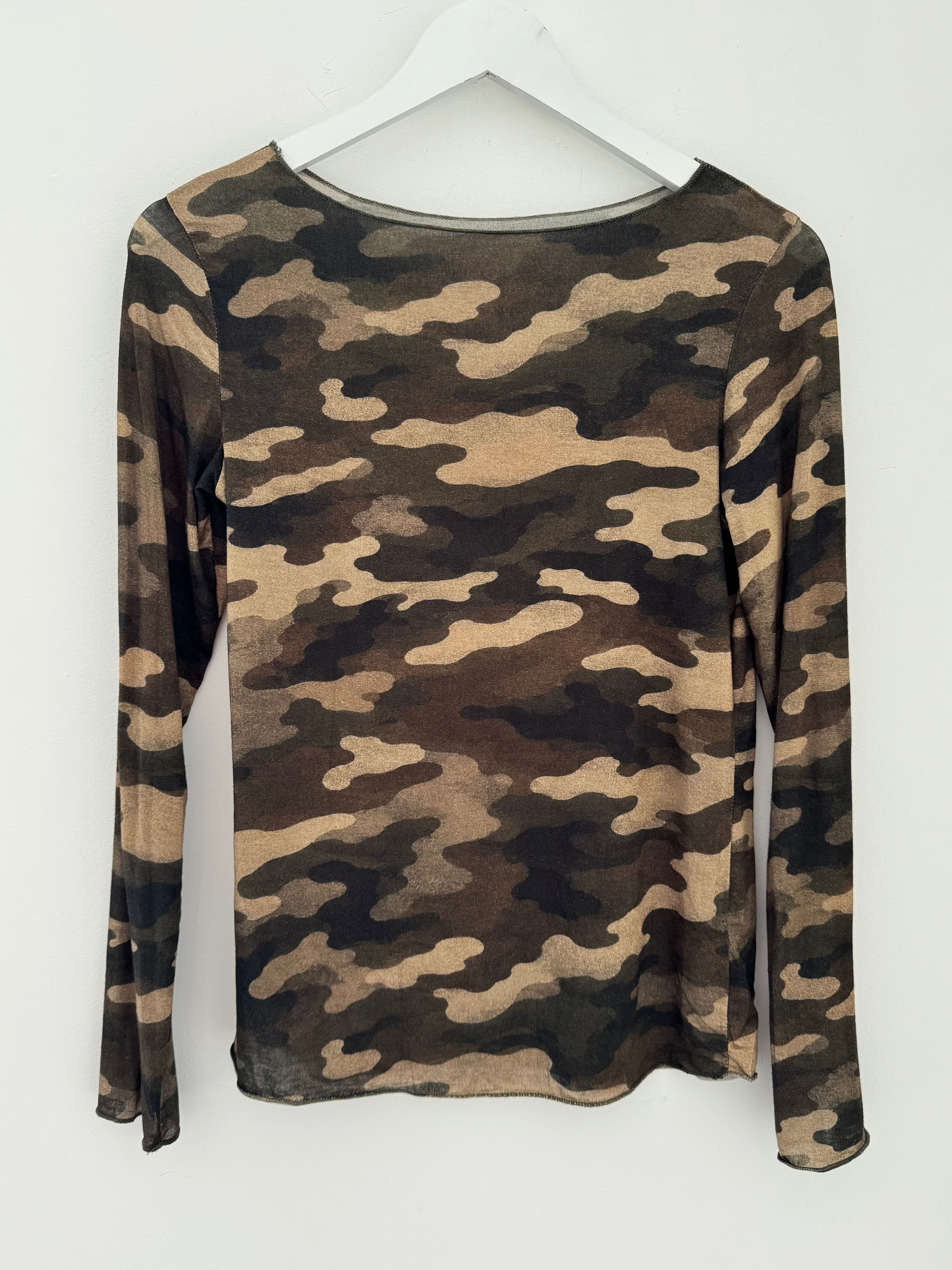 Ultrasoft Cashmere Blend Base Layer in Khaki & Cocoa Camo