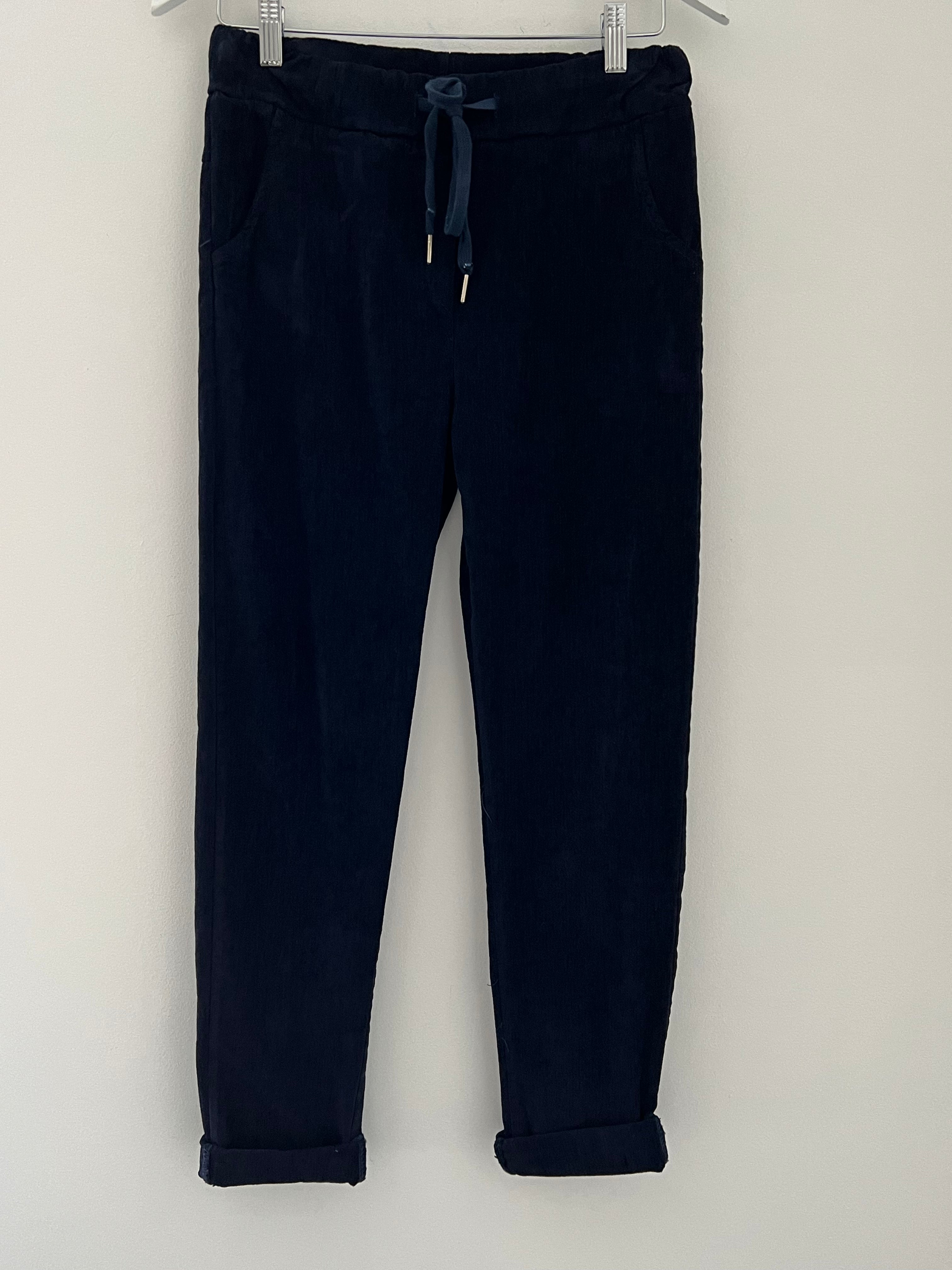 Slimfit Needlecord Joggers in Ink