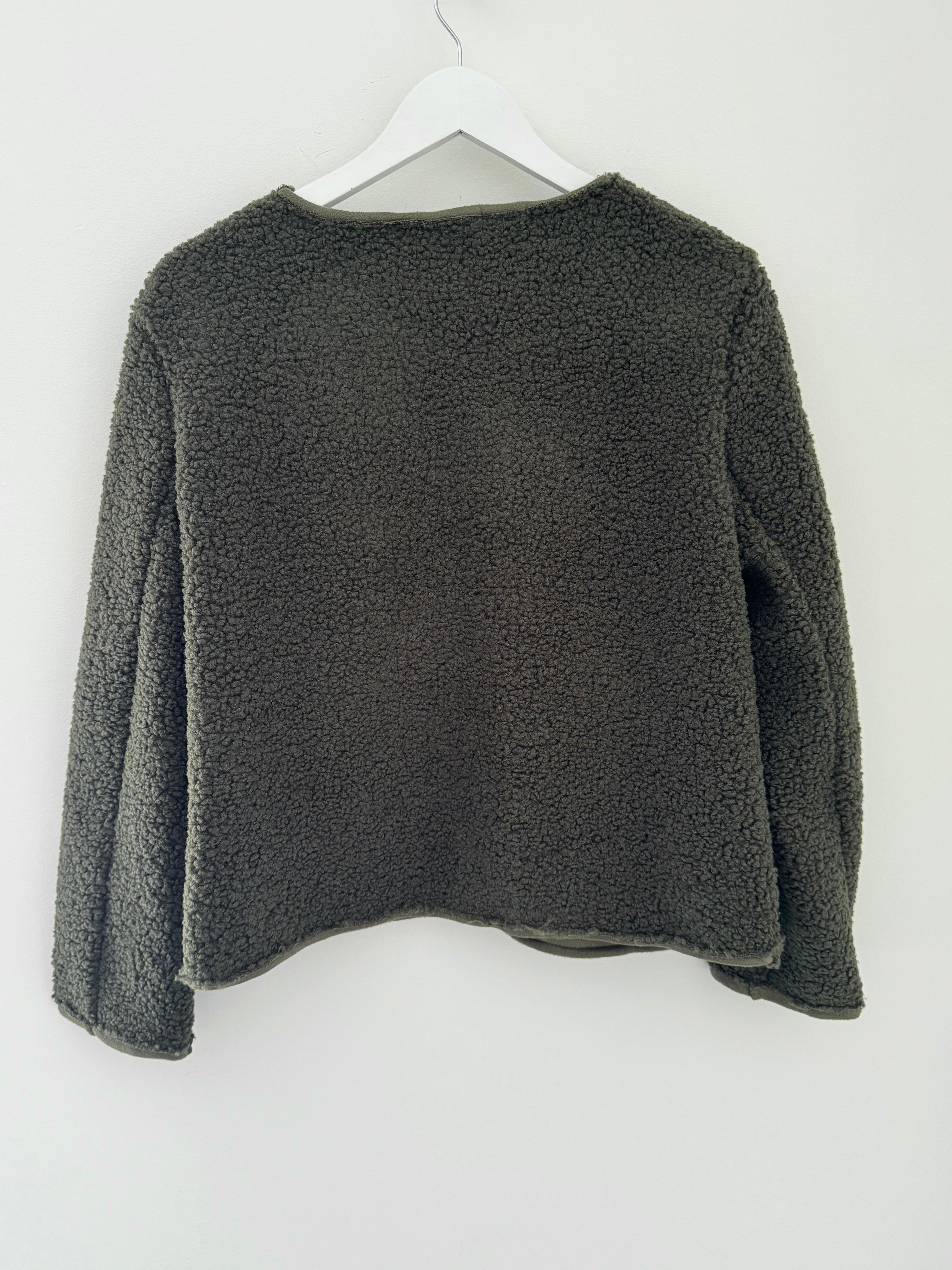 Soft Teddy Jacket in Khaki