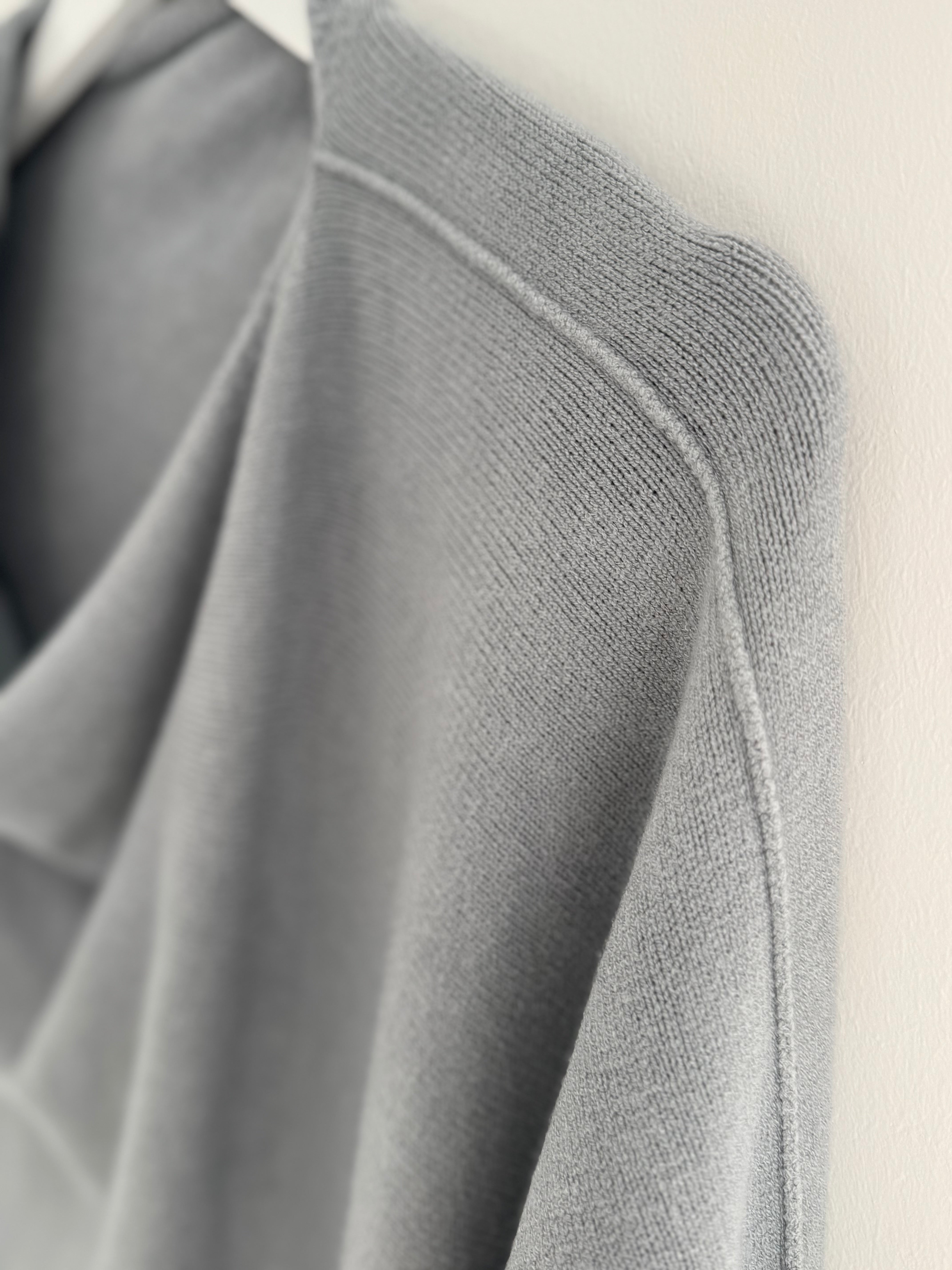 Cowl Neck Asymmetric Jumper in Grey