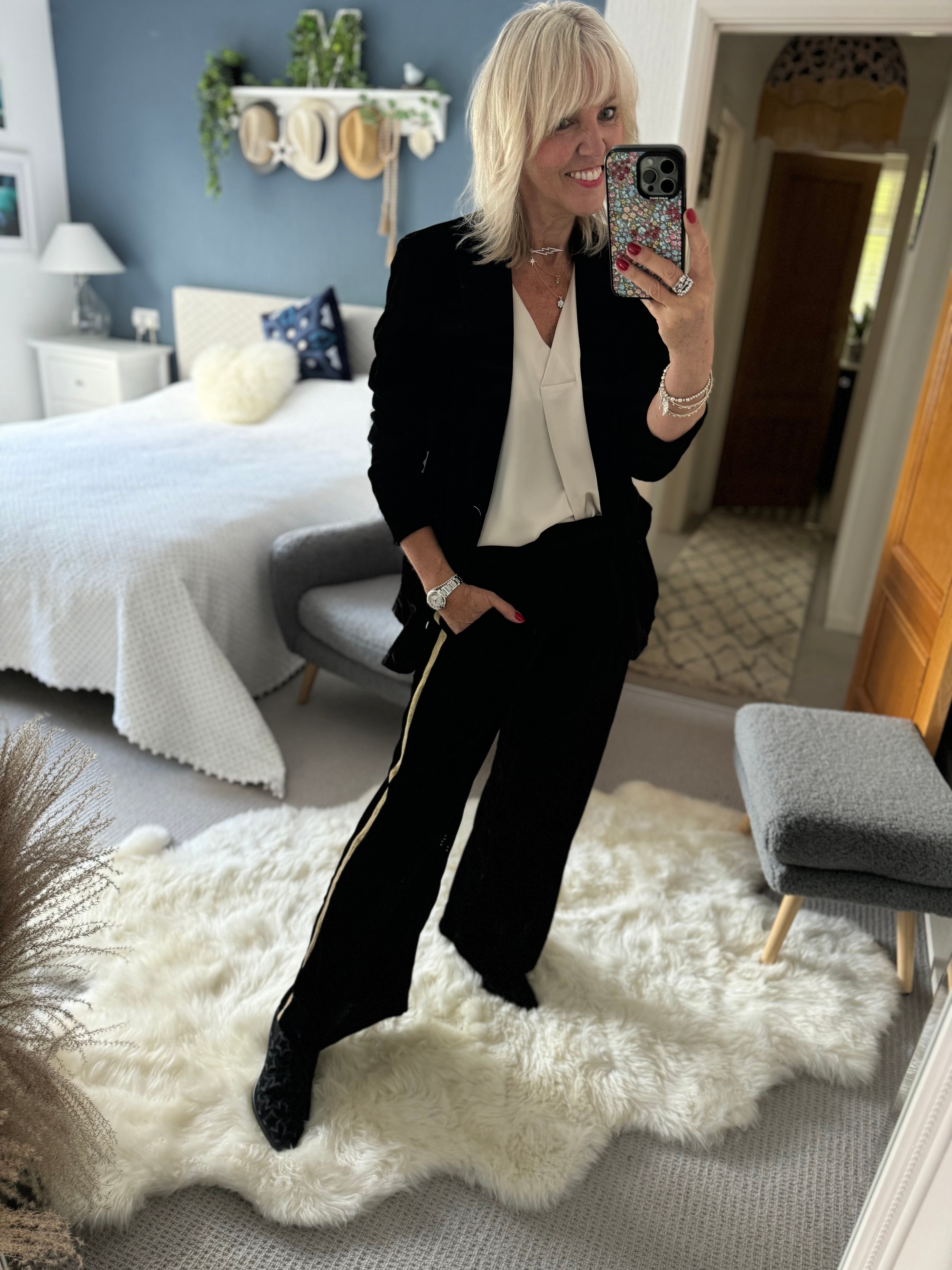 Luxe Velvet Trousers in Black