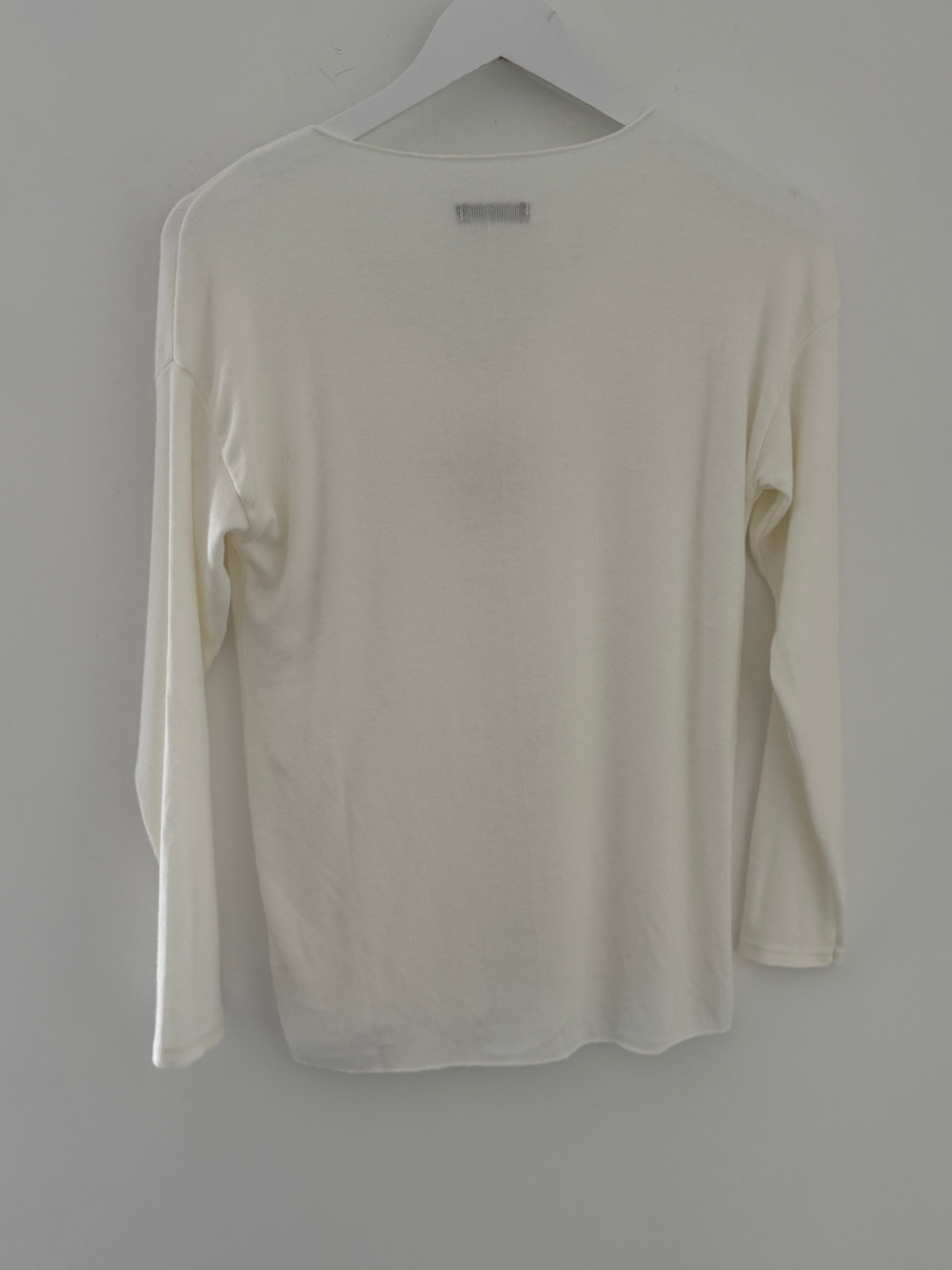 Slimfit Glitter Star Jumper in Ivory