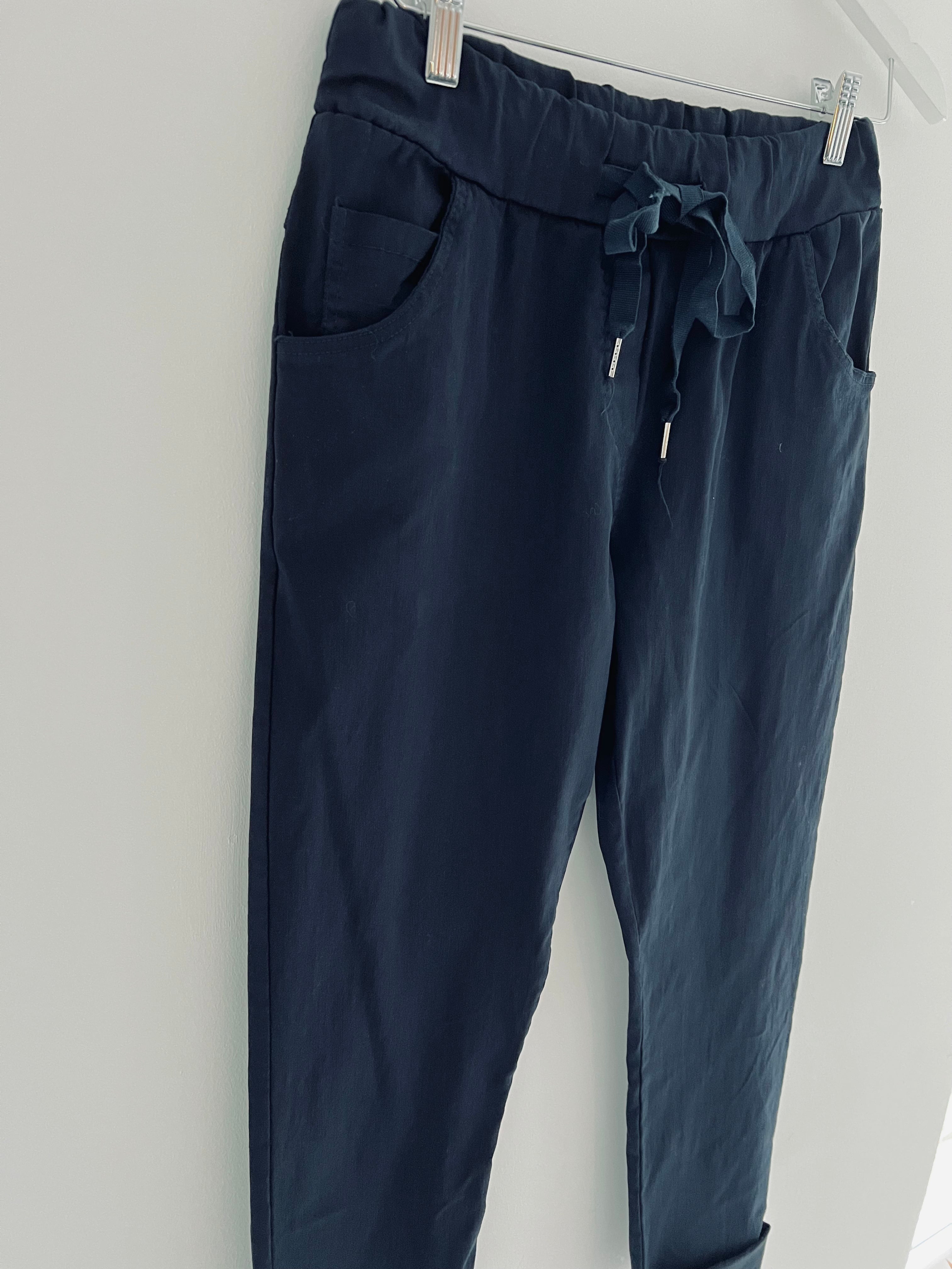 Super Stretch Four Pocket Joggers in Ink