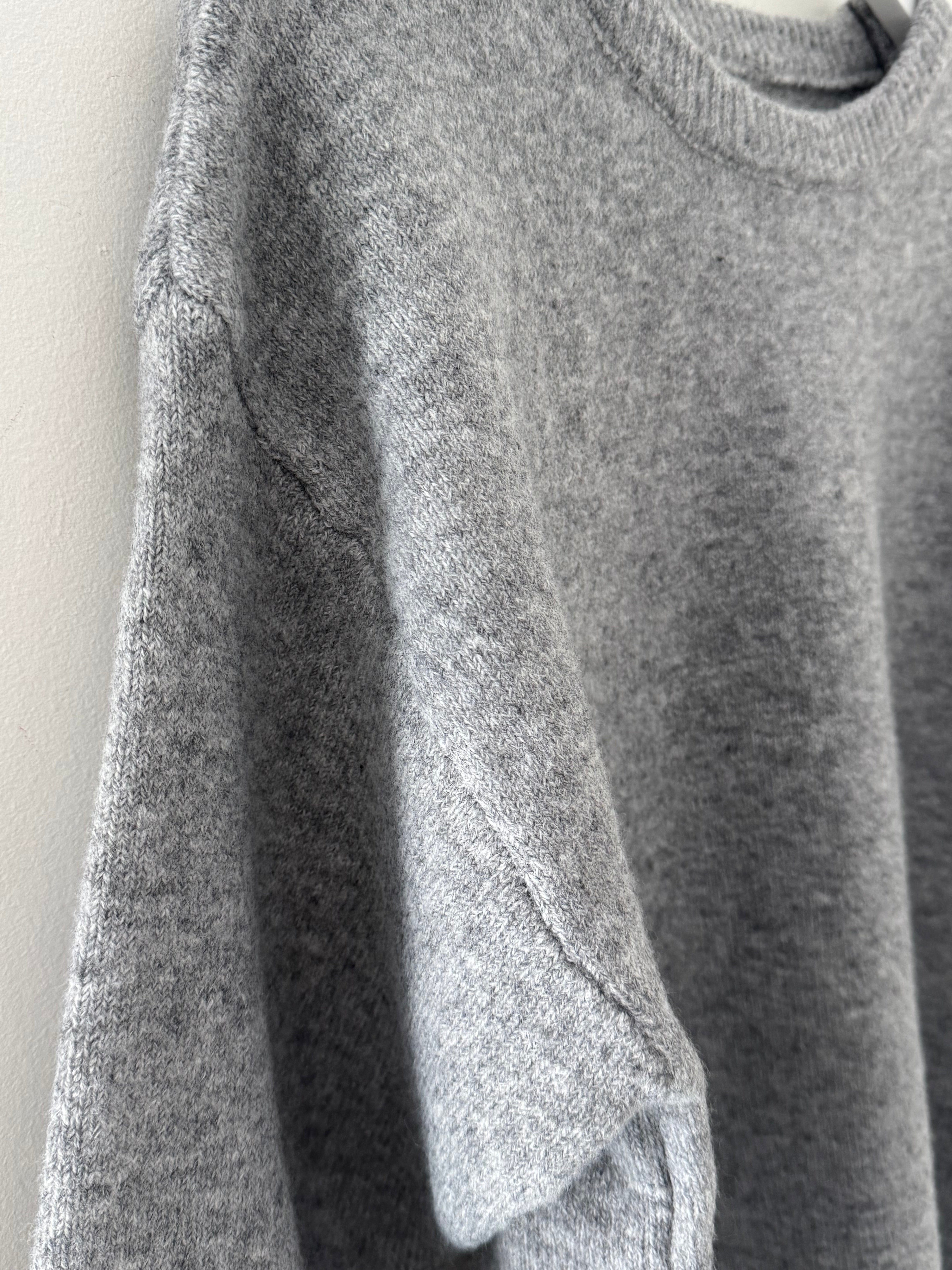 Soft & Cosy Round Neck Jumper in Marl Grey