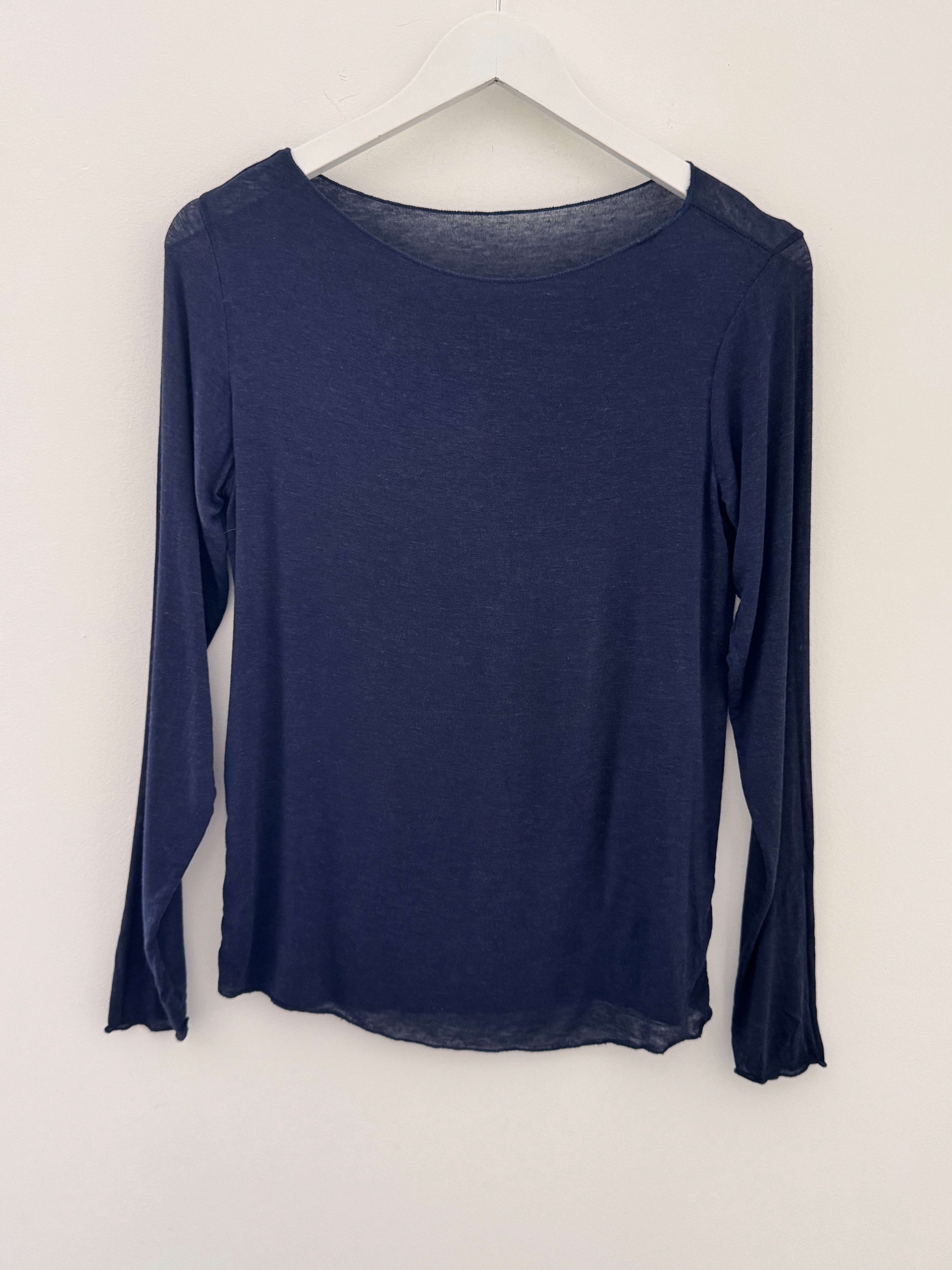 Ultrasoft Cashmere Blend Base Layer in Navy