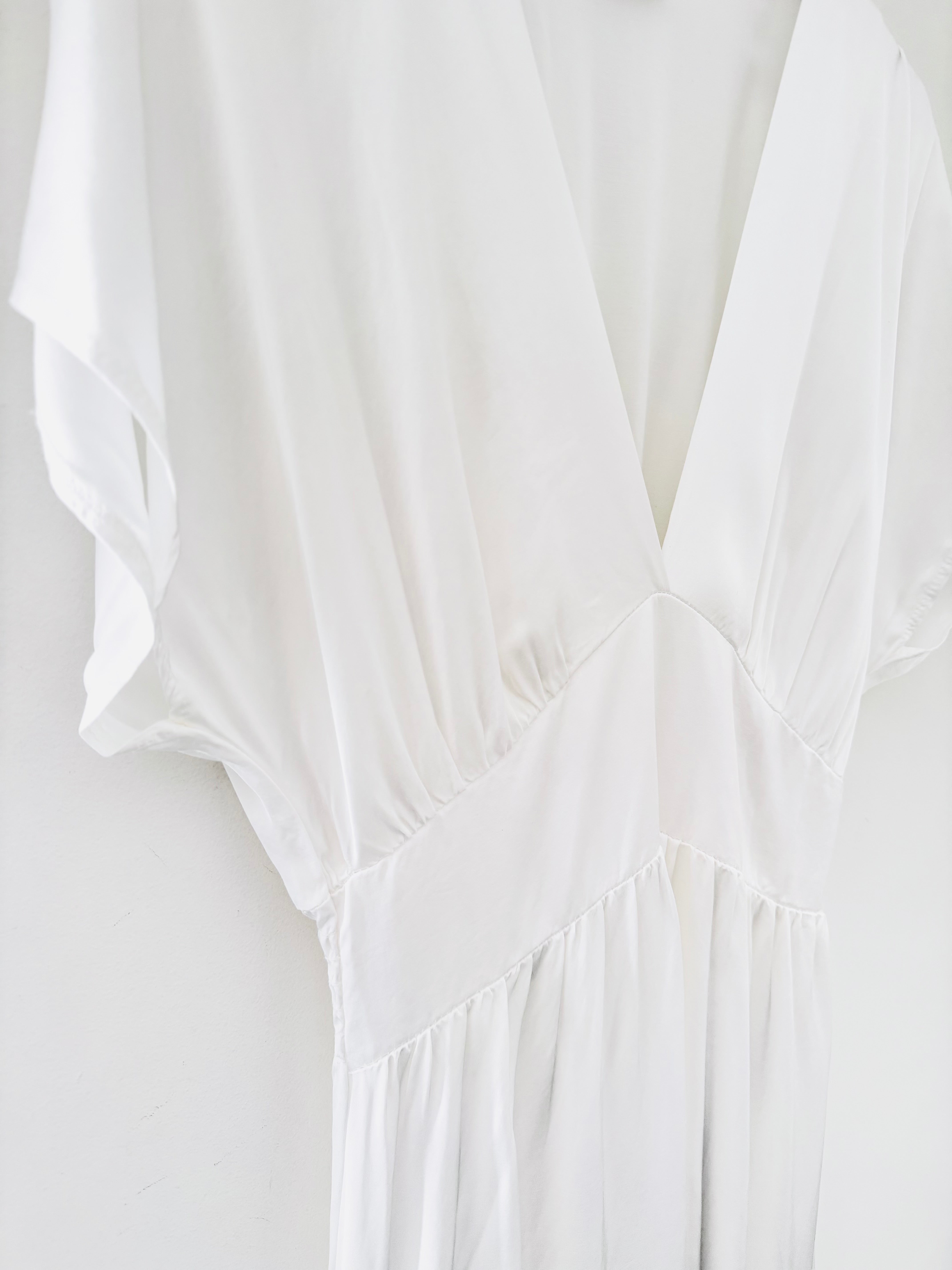 Luxe Silky Dress in Ivory