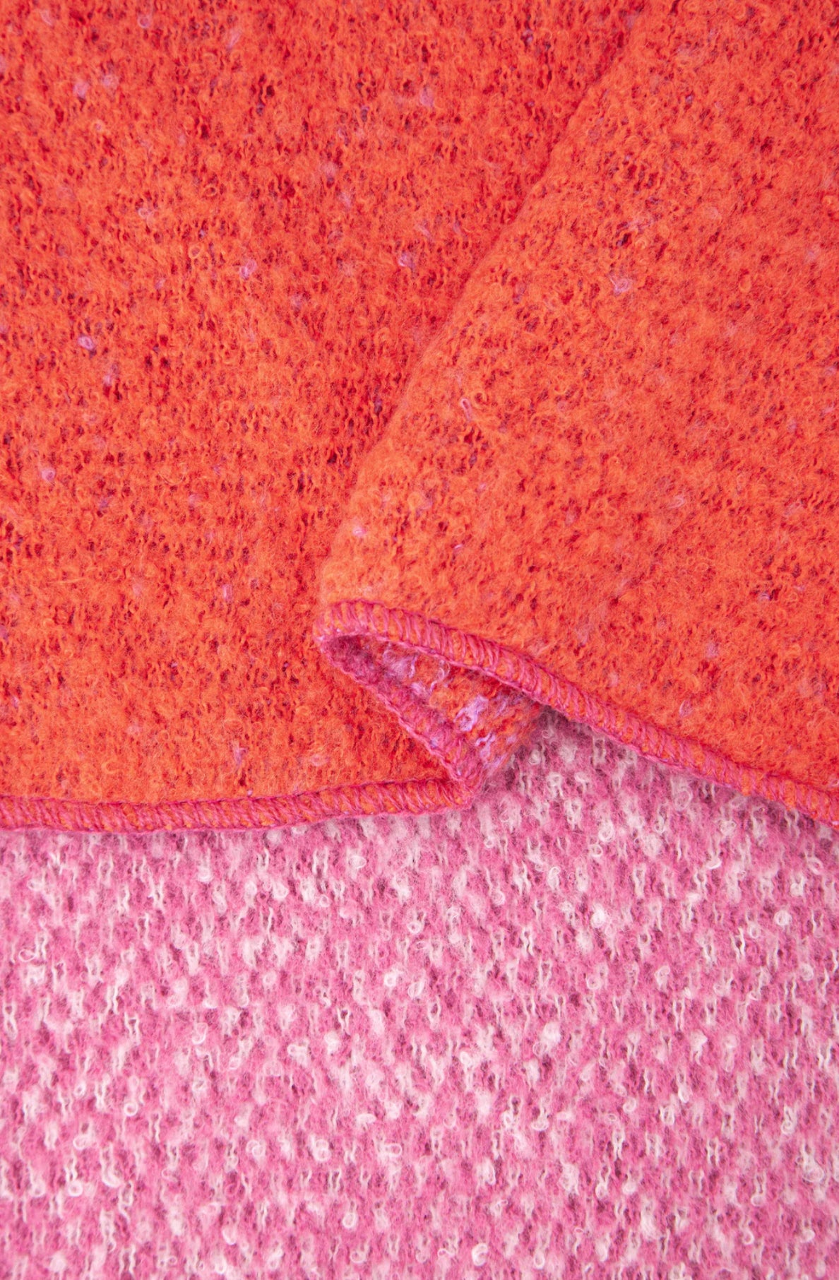 Ombré Cosy Scarf in Pink & Orange