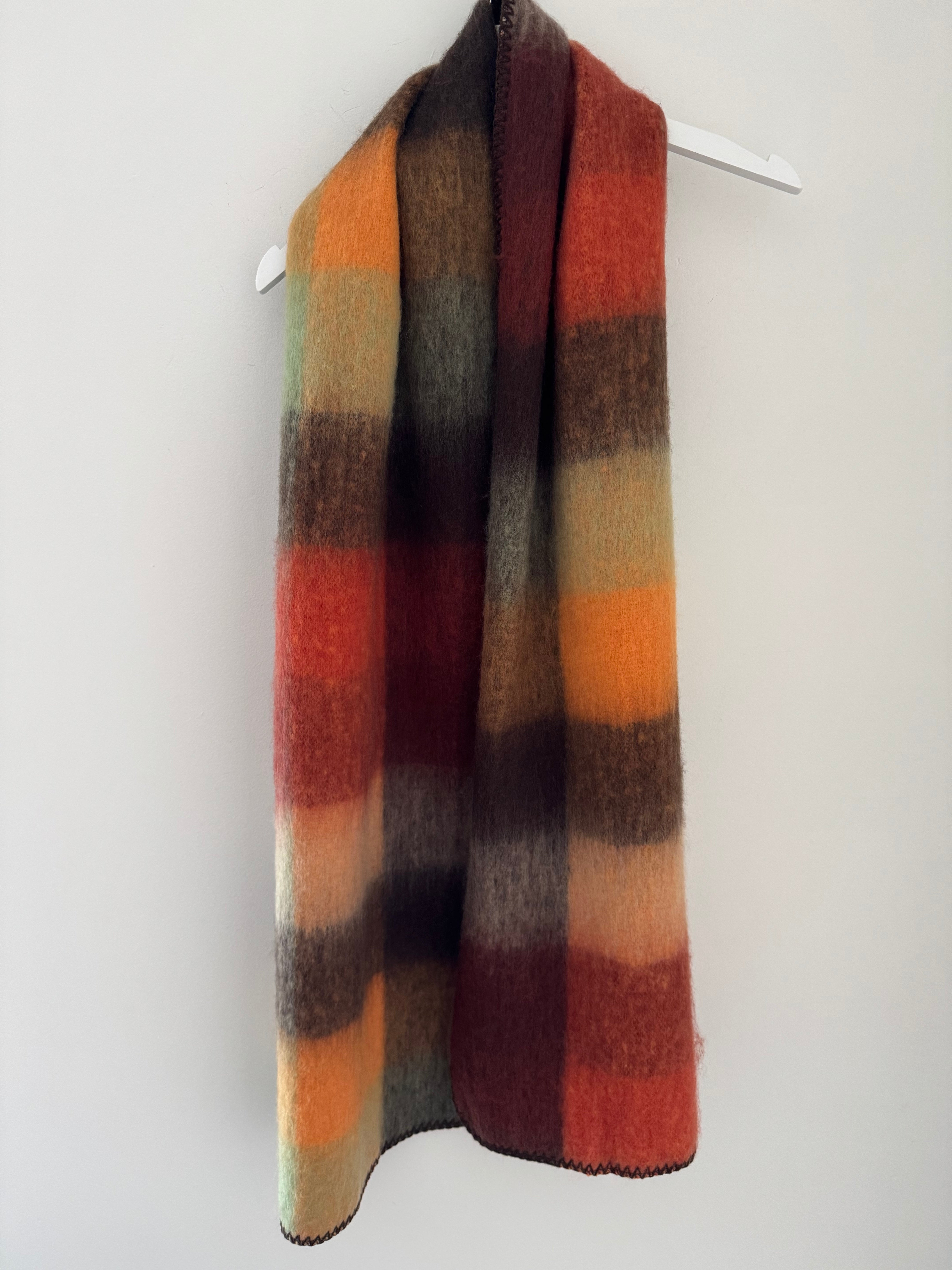 Super Soft Check Scarf in Autumn Shades