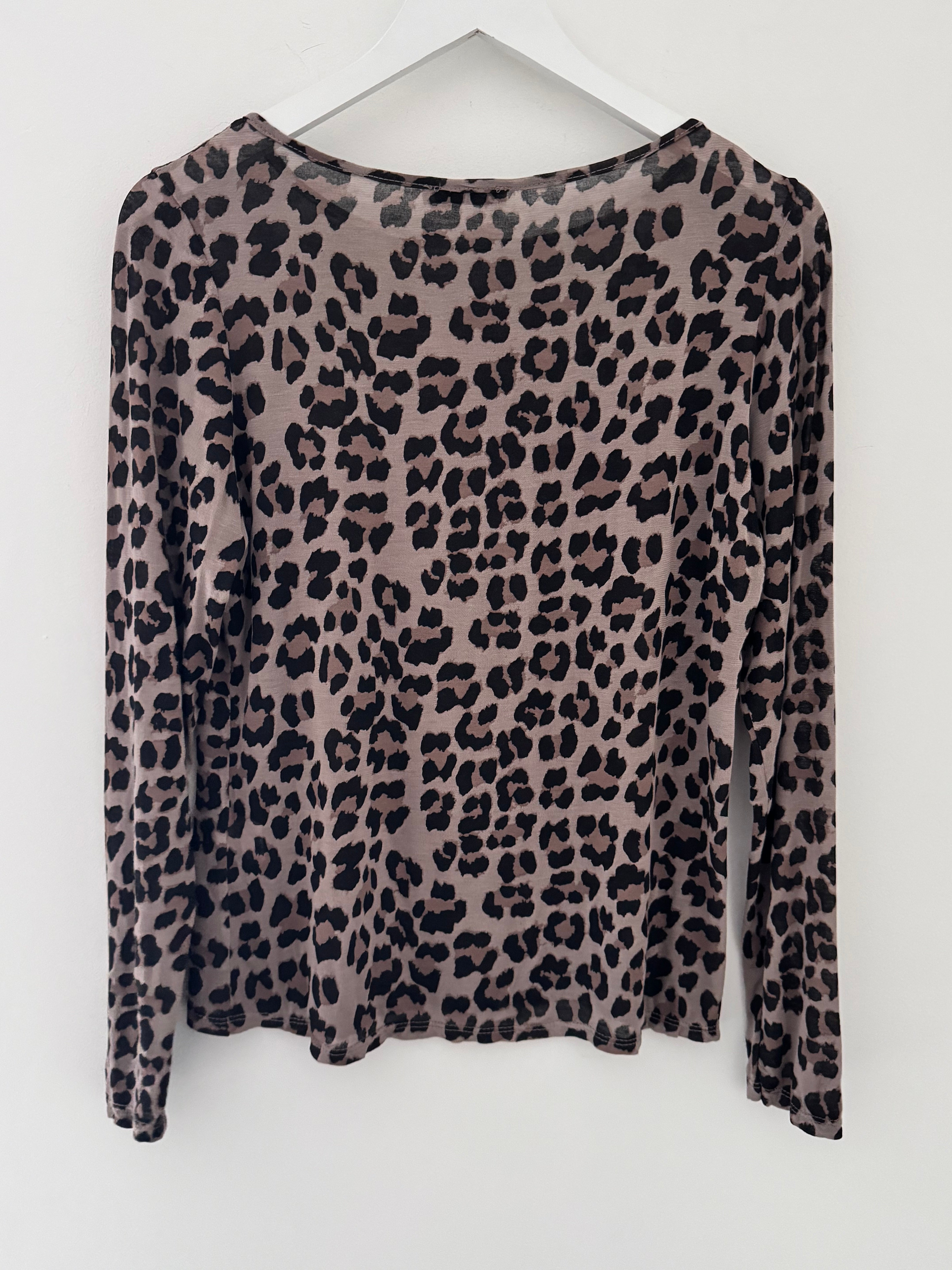 Ultrasoft Cashmere Blend Base Layer in Mocha Leo