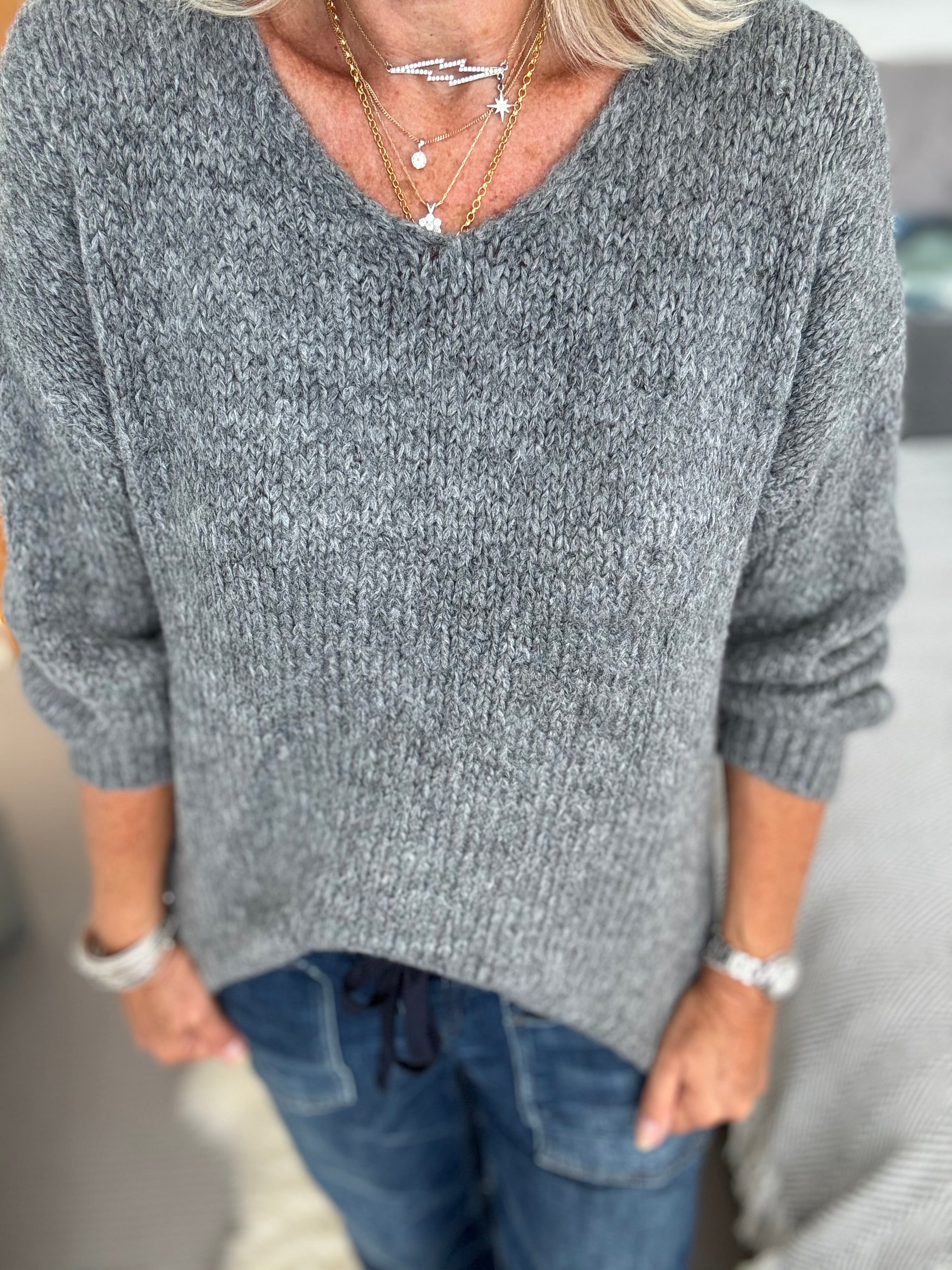 Limoncello Jumper in Grey