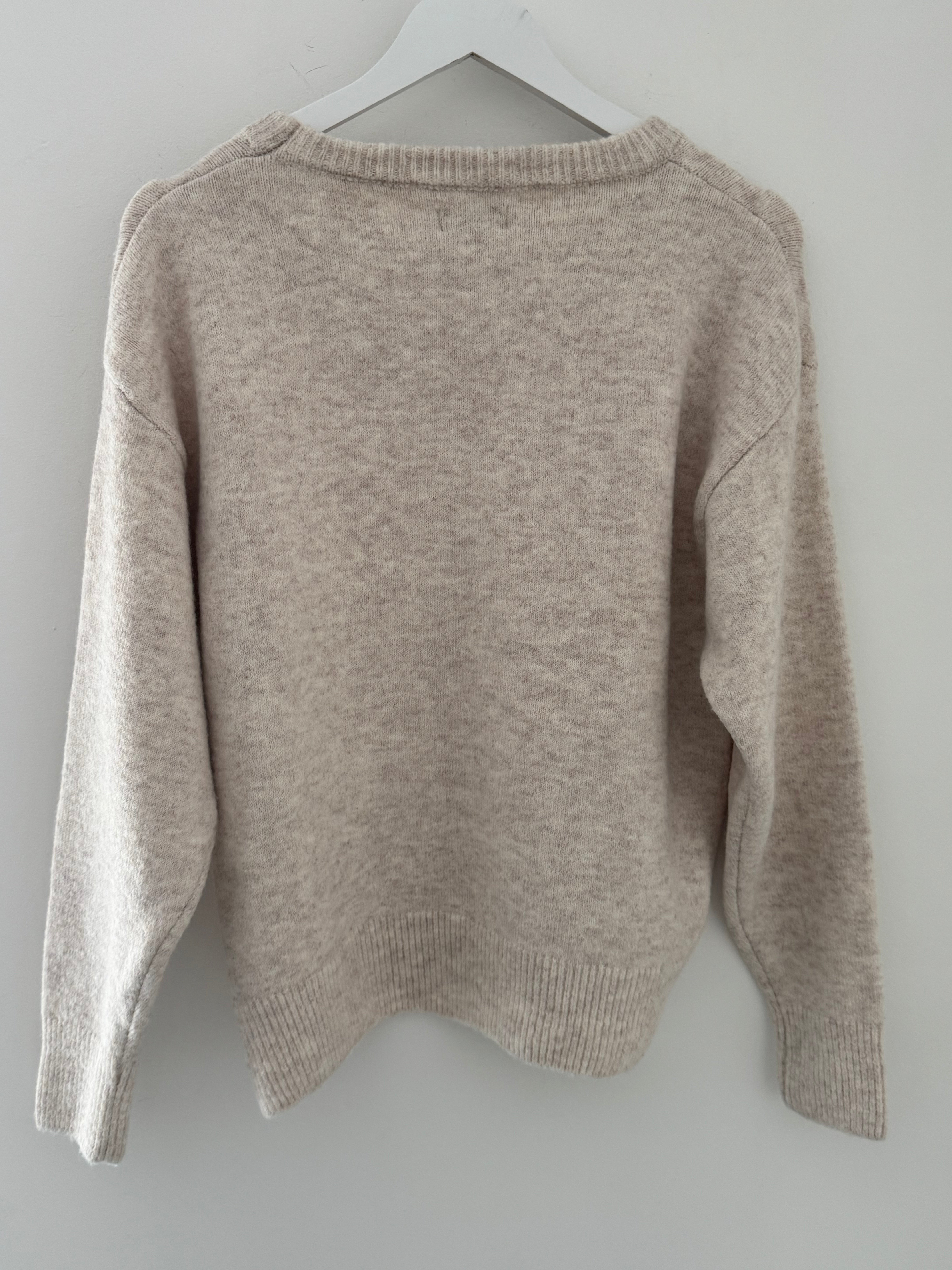 Soft & Cosy Round Neck Jumper in Stone