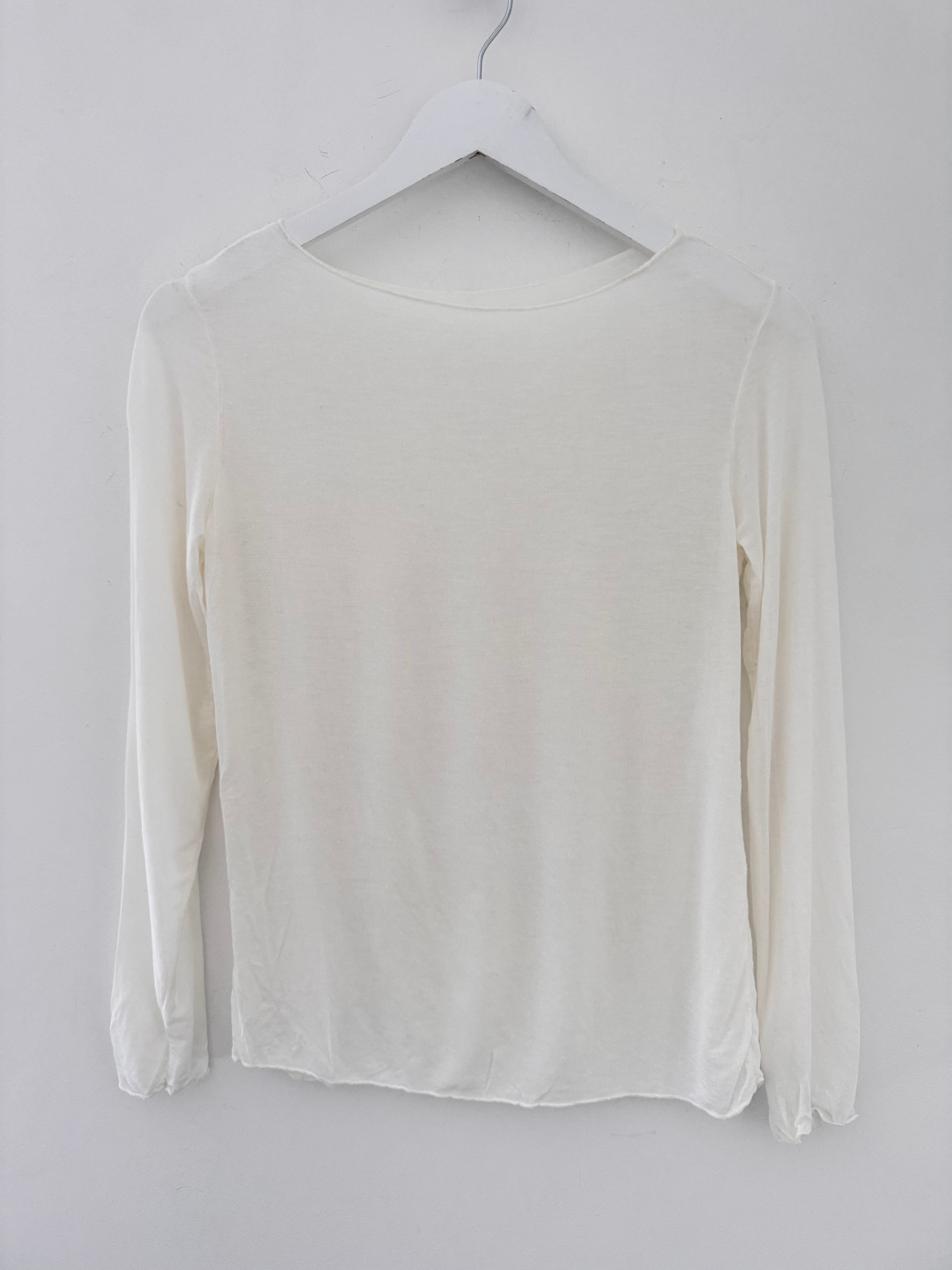 Ultrasoft Cashmere Blend Base Layer in White