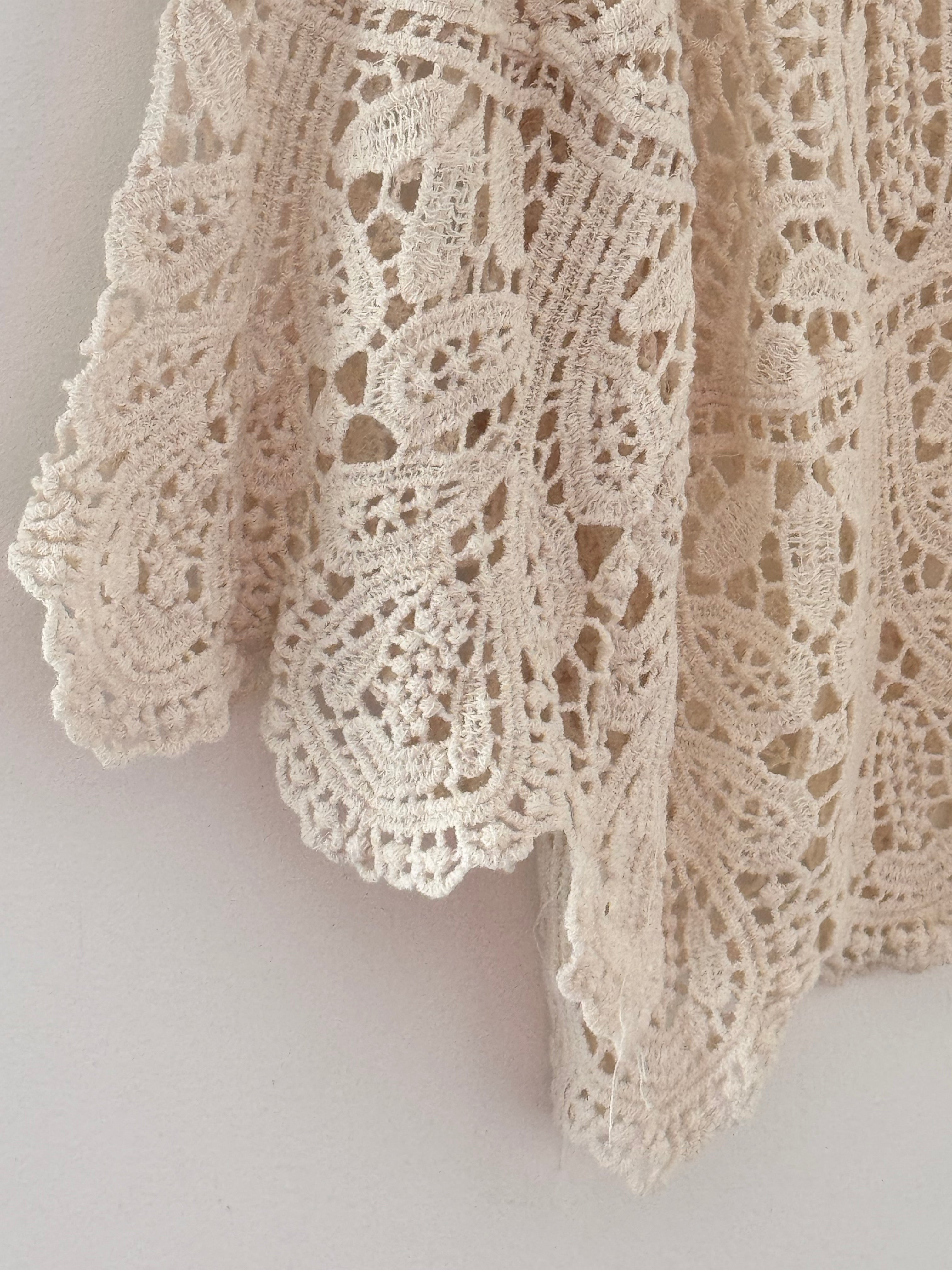 Crochet Top in Ecru