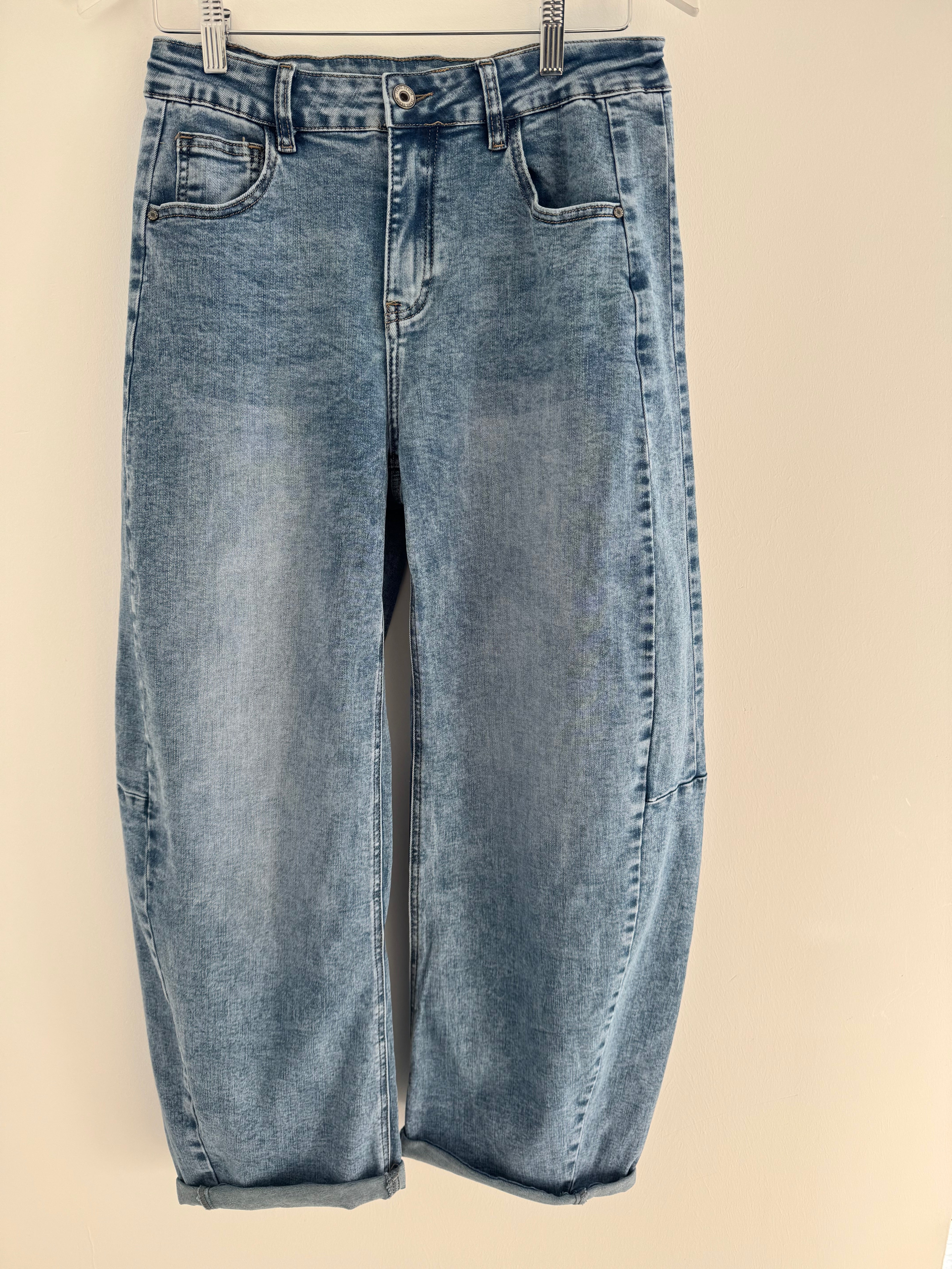 Premium Barrel Stretchy Jeans