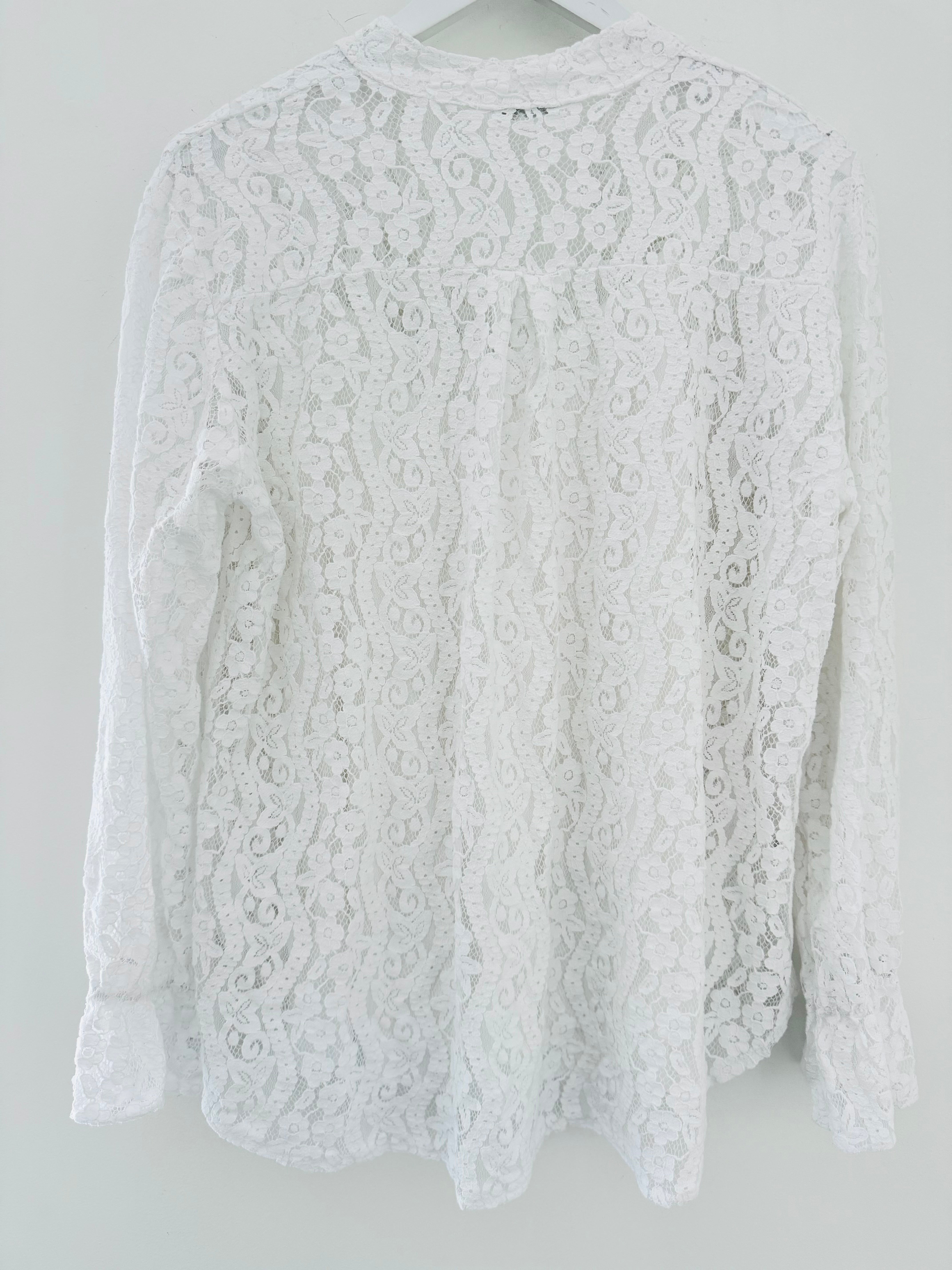 Lace Blouse in White