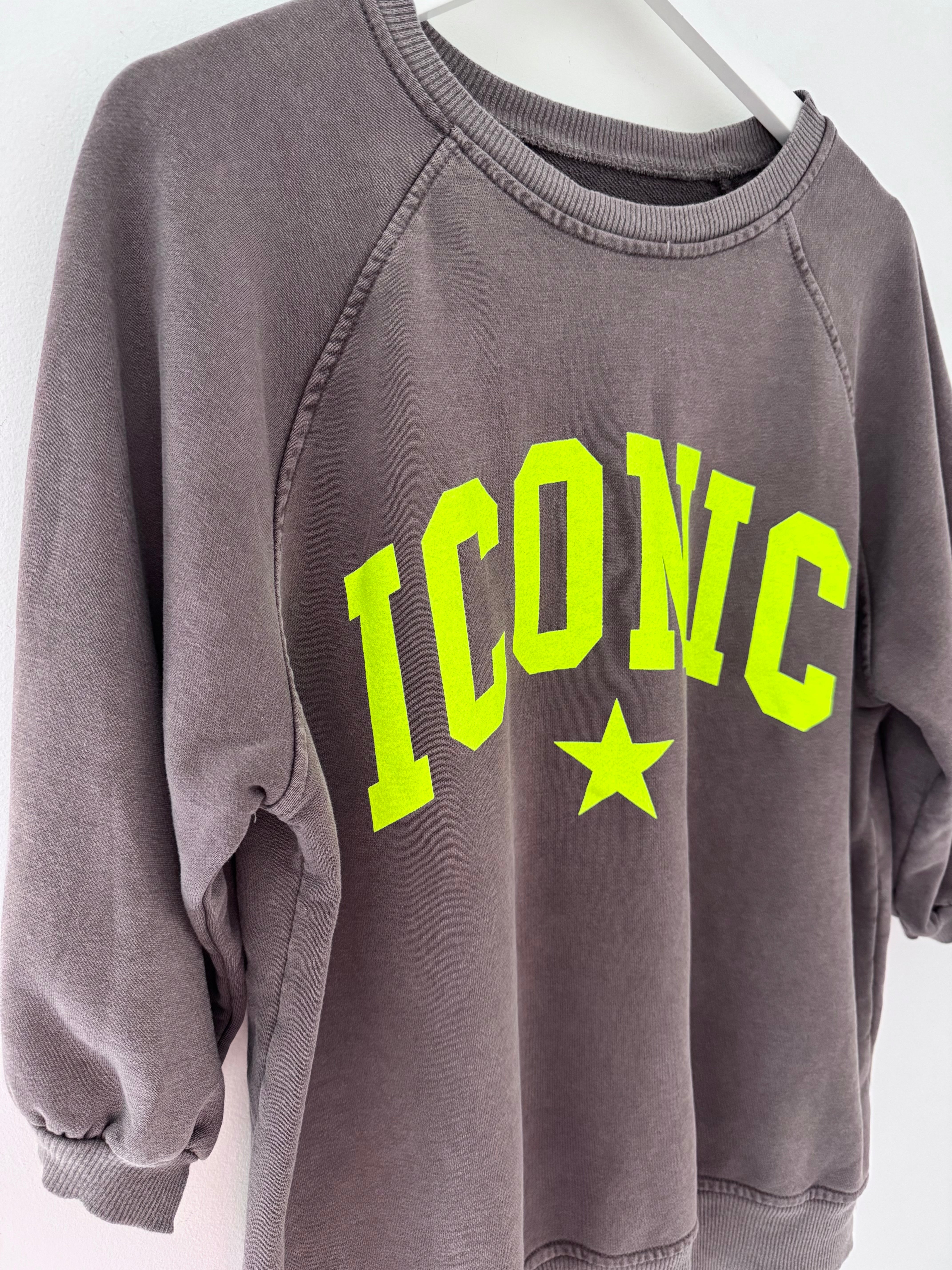 Iconic Sweatshirt with Yellow Neon