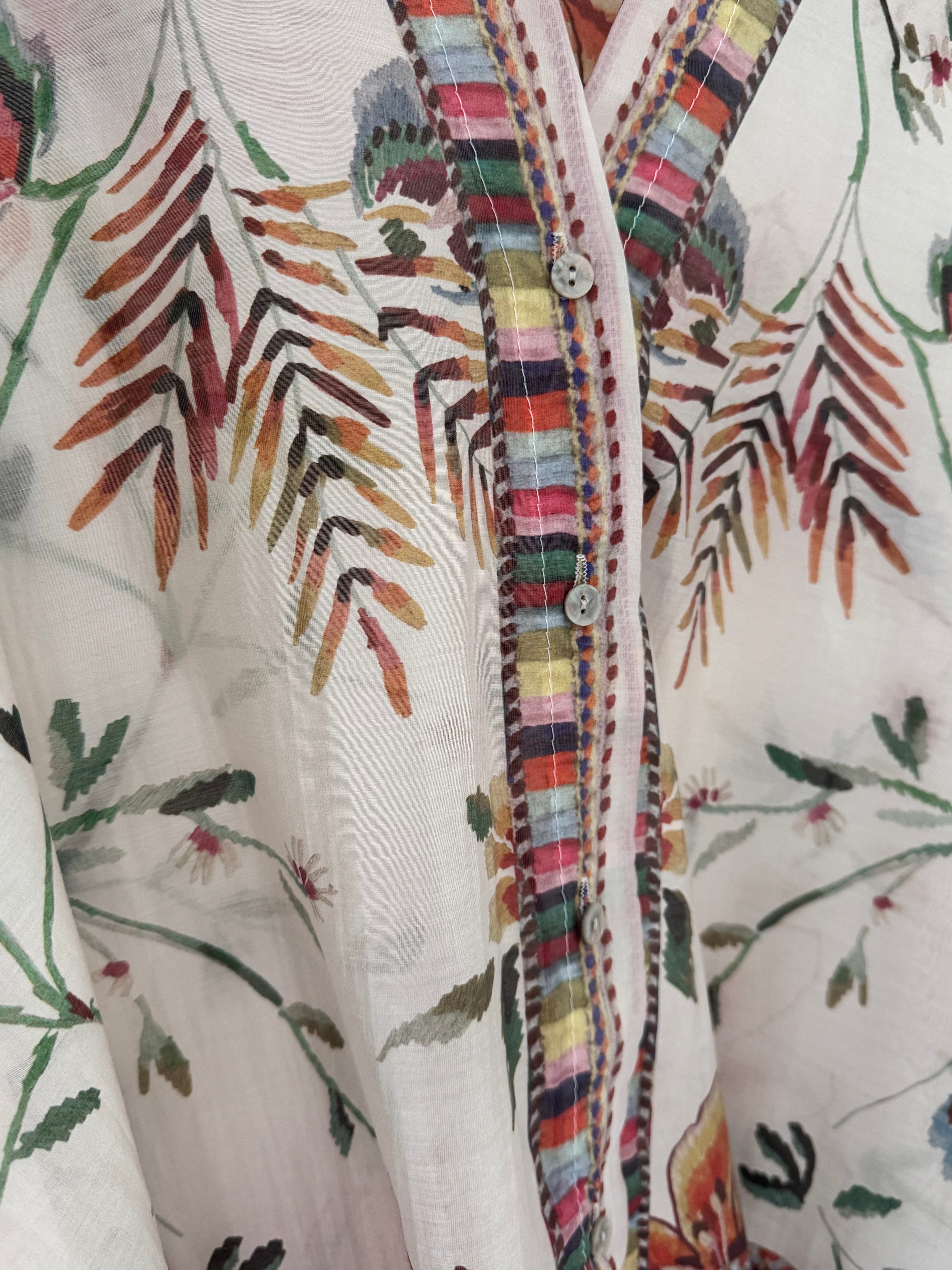 Designer Silky Kimono Blouse