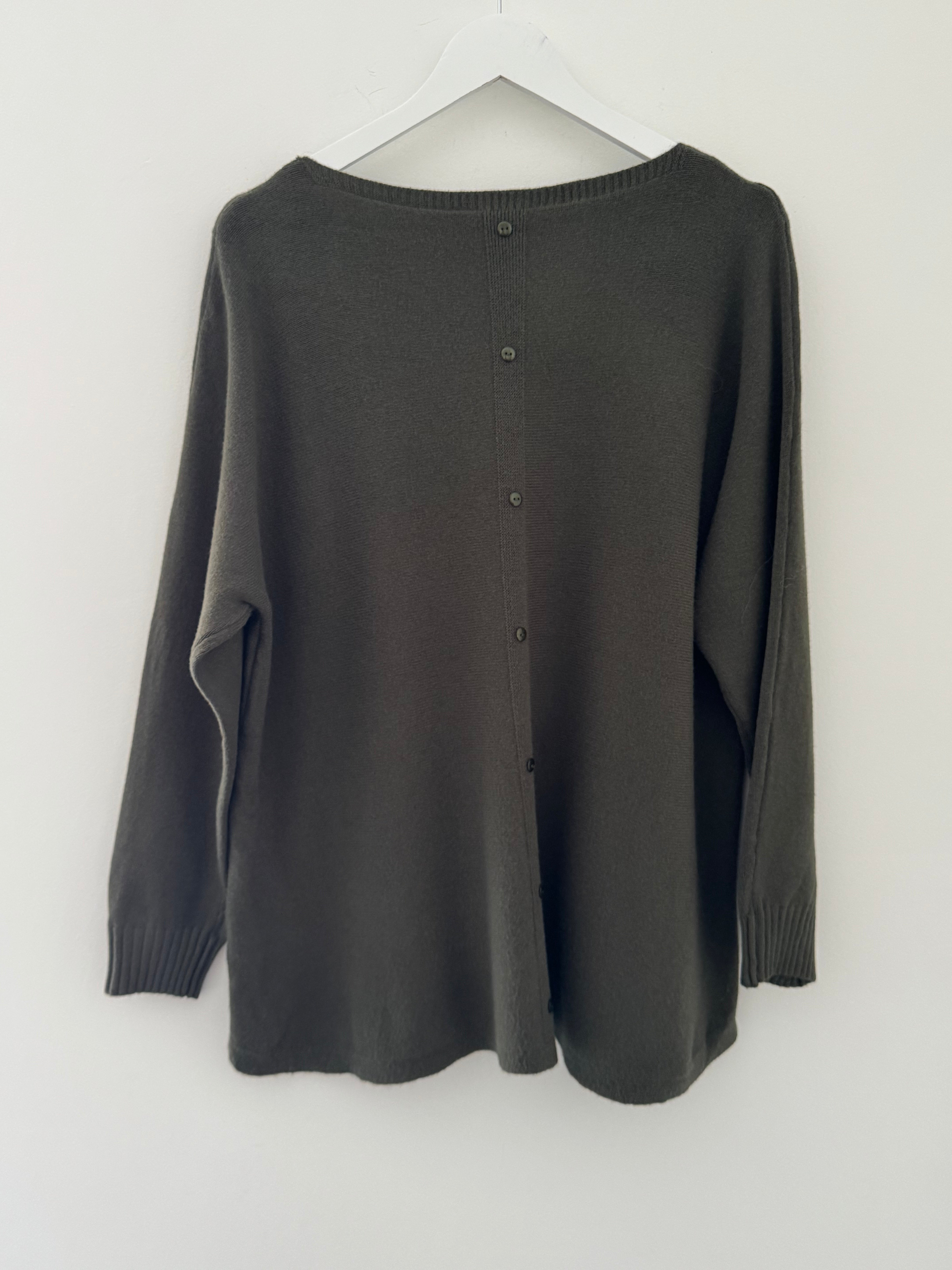 Pocket Jumper in Deep Khaki