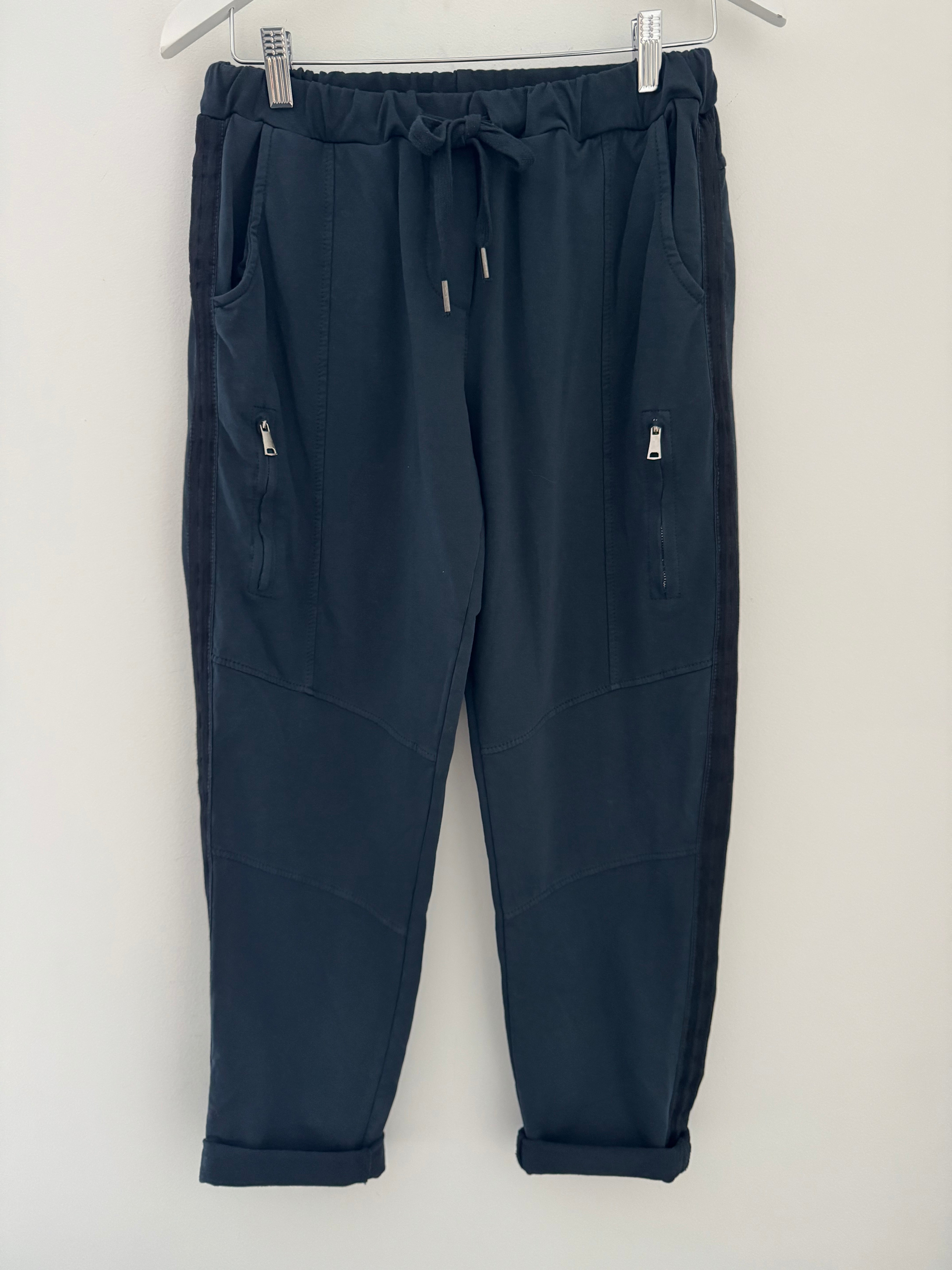 Jersey Stretch Joggers in Anthracite